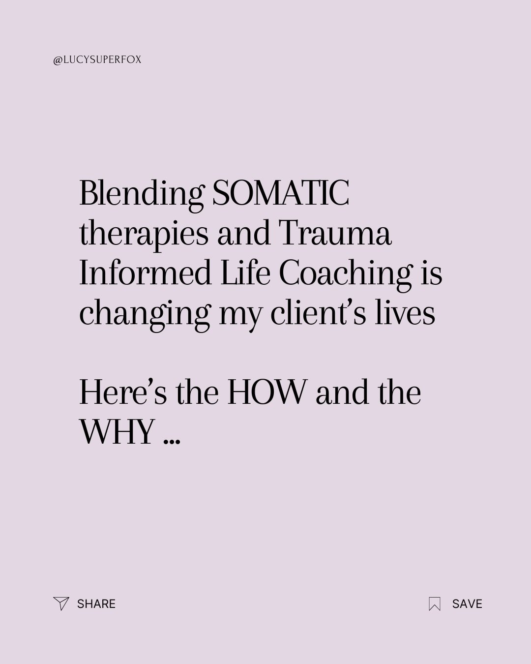 Most highly sensitive &amp; neurodivergent women already &lsquo;KNOW&rsquo;. 

You know the pattern. 
The emotional eating. The people pleasing. The overthinking. The control. The anxiety. 

But the problem is - the body is still programmed to return