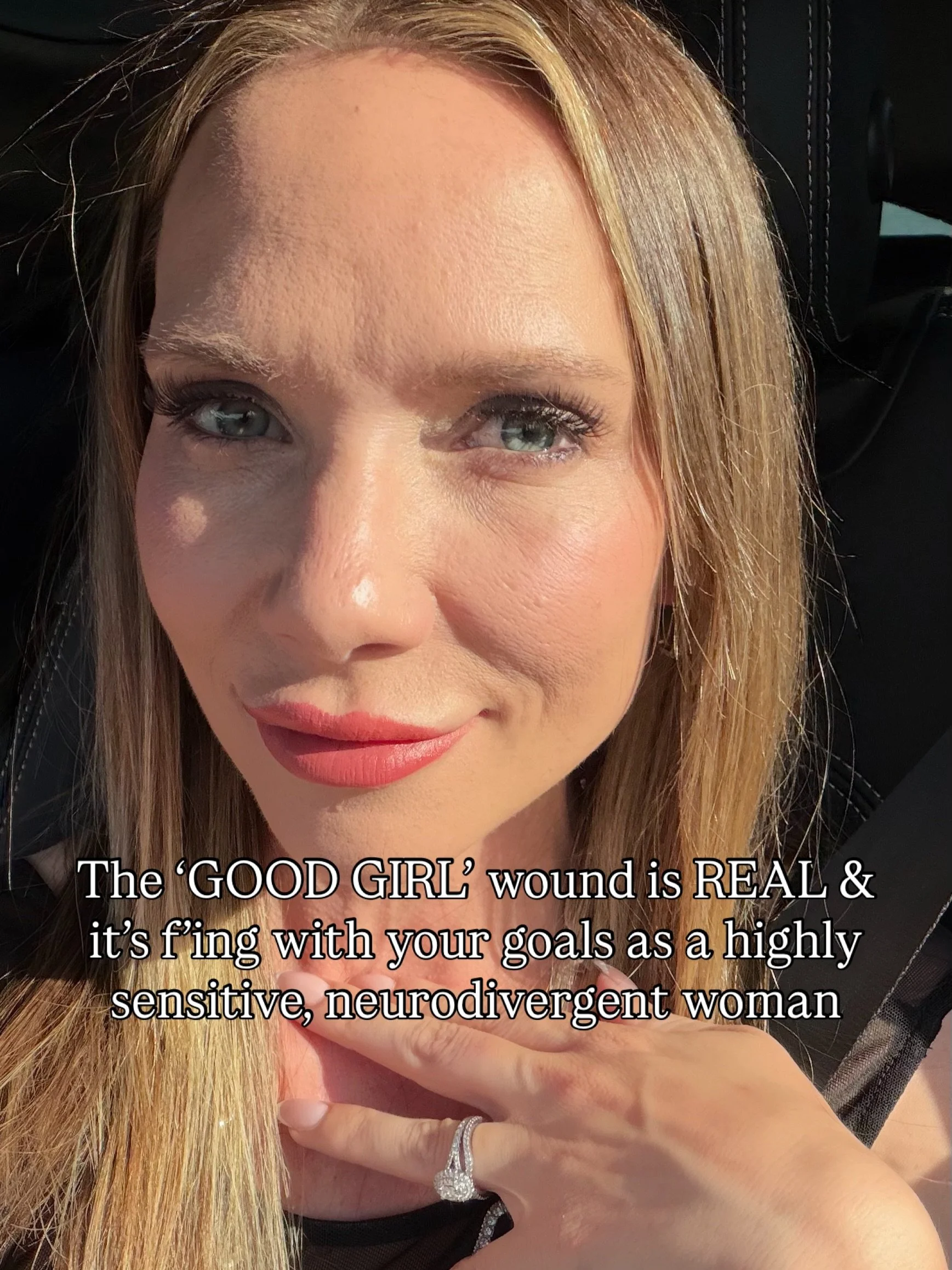 The Good Girl wound is RIFE. 

And it&rsquo;s why you&rsquo;re obsessed with getting it right, never feeling enough and not living out your full potential even when you know you &lsquo;could&rsquo; be wealthy, lean, loved up and thriving. 

This is T