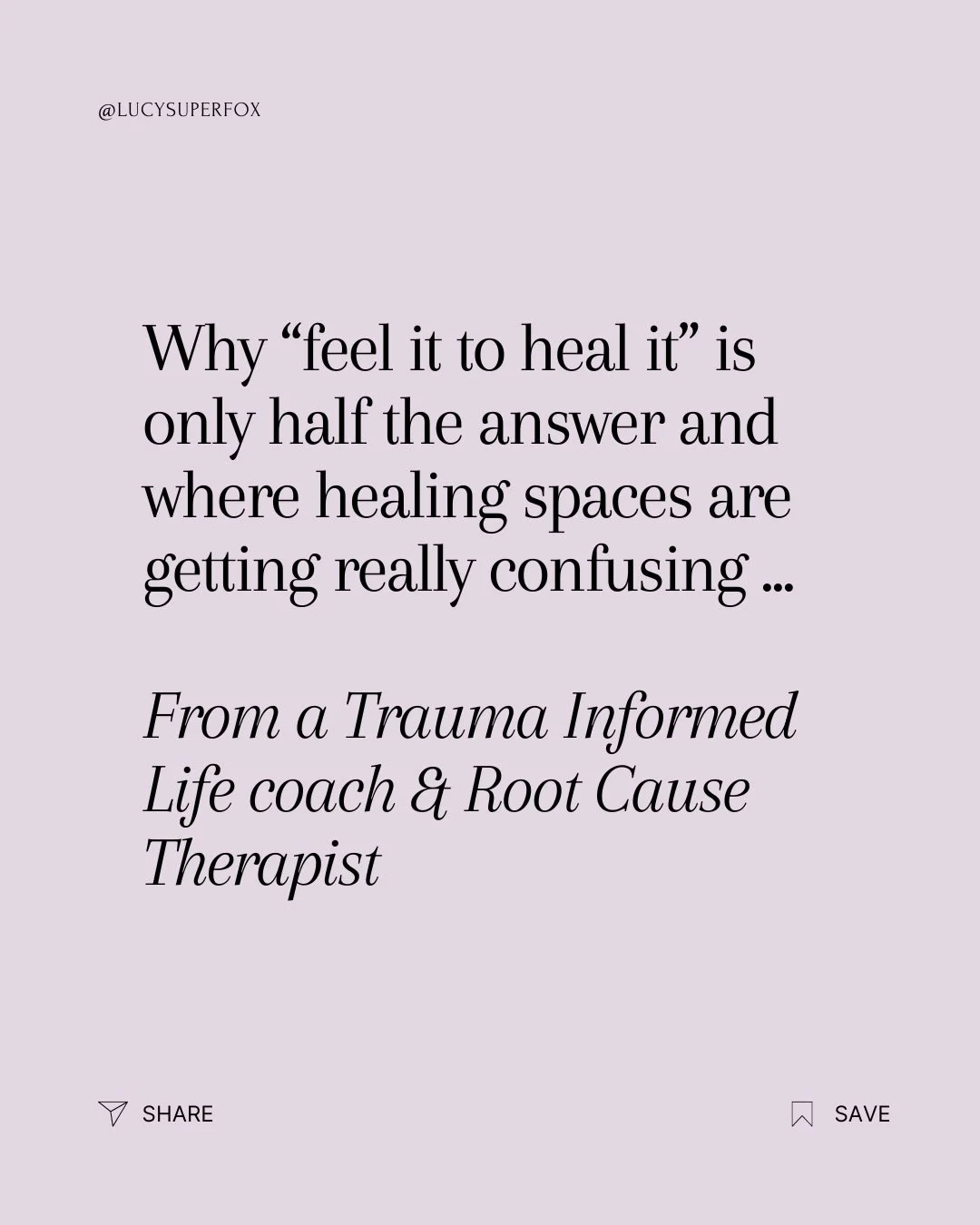 Feeling your emotions doesn&rsquo;t automatically mean you&rsquo;re &rsquo;healing&rsquo; ❤️&zwj;🩹

Without the nervous system capacity to safely hold what&rsquo;s coming up, women end up cycling through the same emotional patterns over and over aga