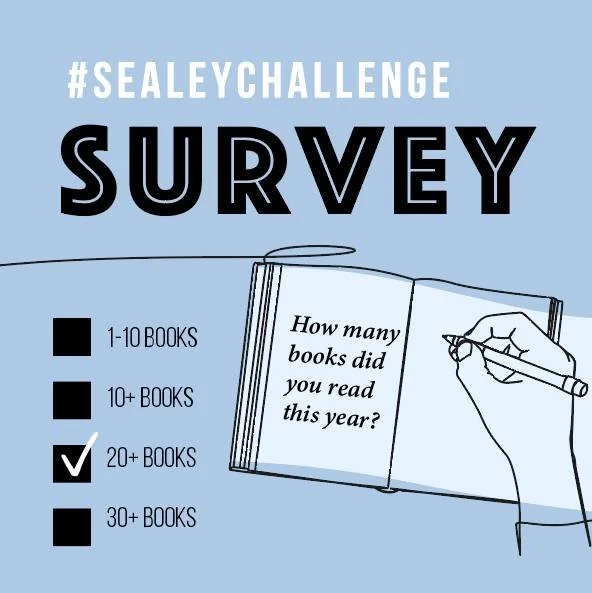 How much poetry have we read together for the #sealeychallenge? Let's find out!

https://forms.gle/fGpW8mzCirKaWwW46 (link in linktree!)
