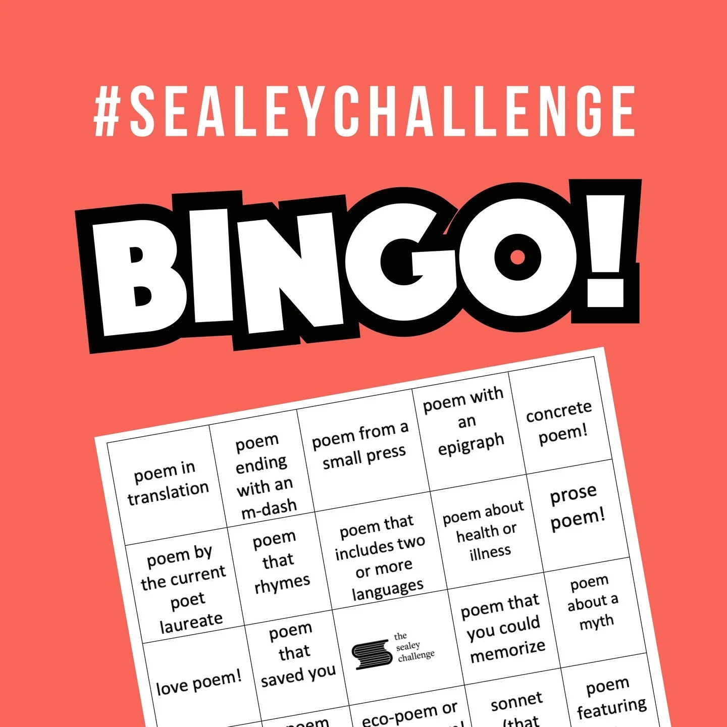 Have you been playing #SealeyChallenge BINGO? We'll be drawing the winners for this year's BINGO this weekend, so be sure to submit your entry no later than Friday Sept 5 👏 

(link in linktree!)

https://forms.gle/XELVWN66Sbrs5pveA