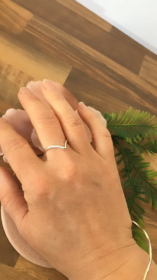 silver stacking rings