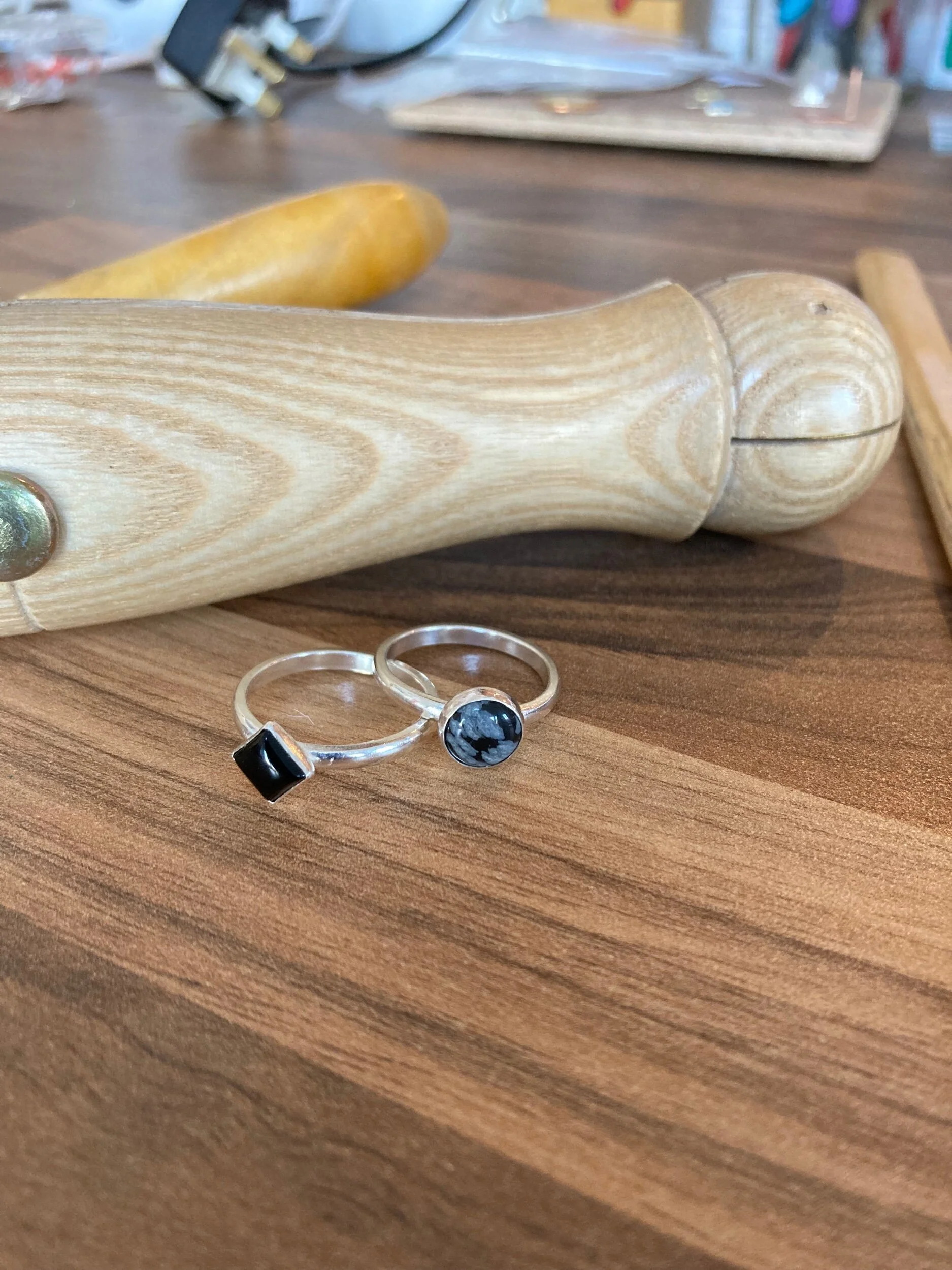 Handmade ethically sourced gemstone silver ring