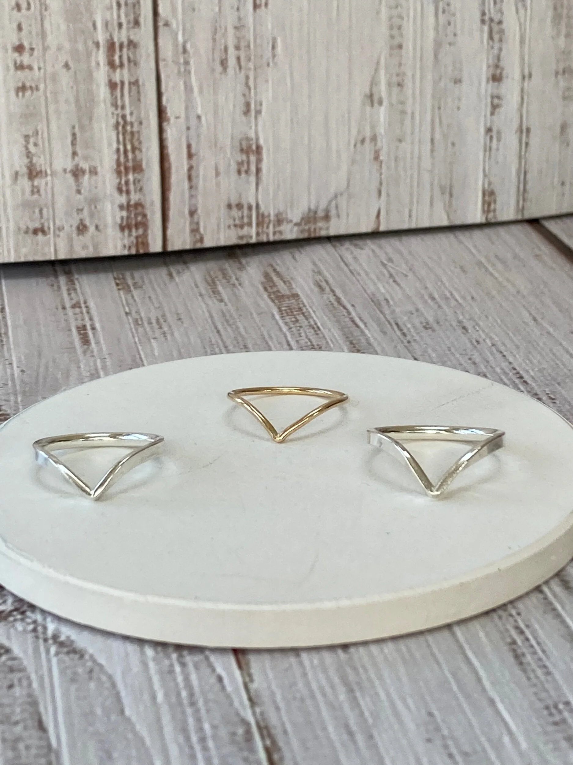 gold and silver stacking rings dainty jewellery