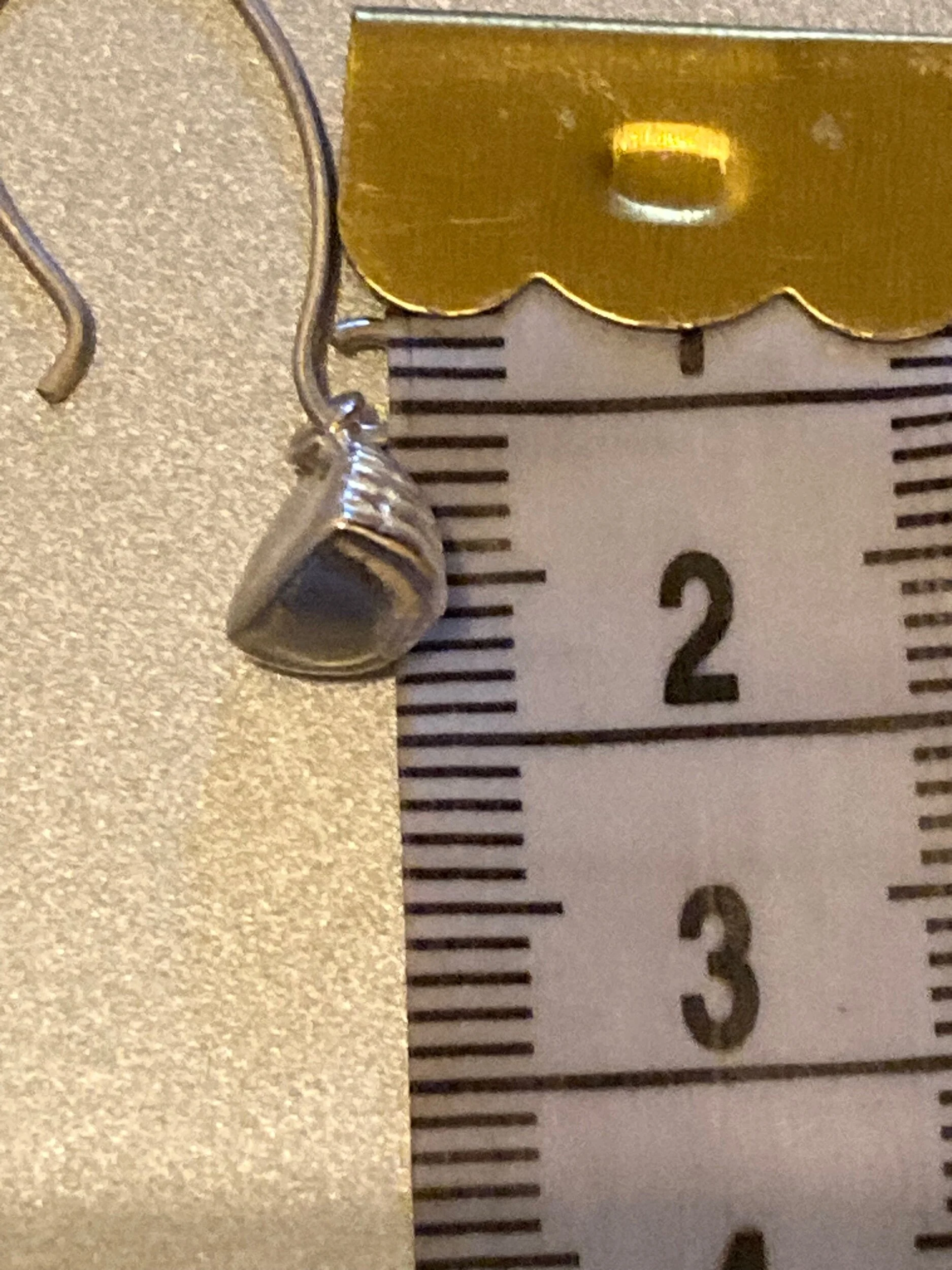 beehive drop earrings unique and handmade