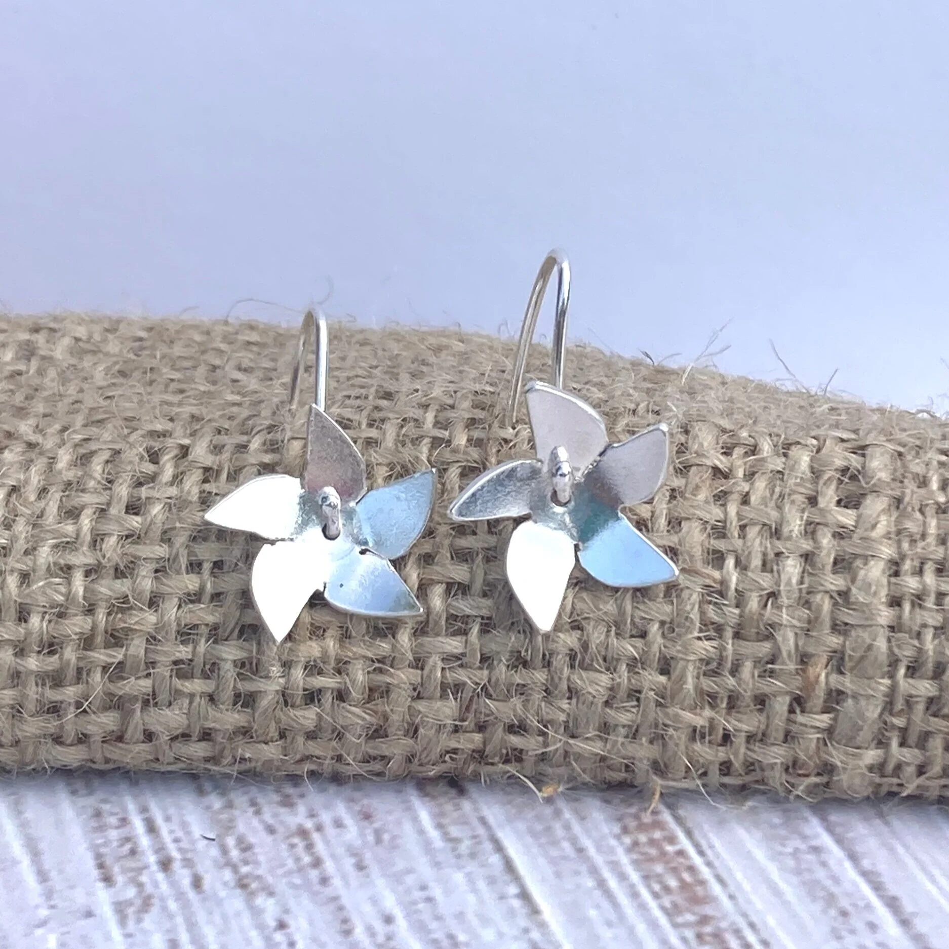 pinwheel earrings handmade jewellery