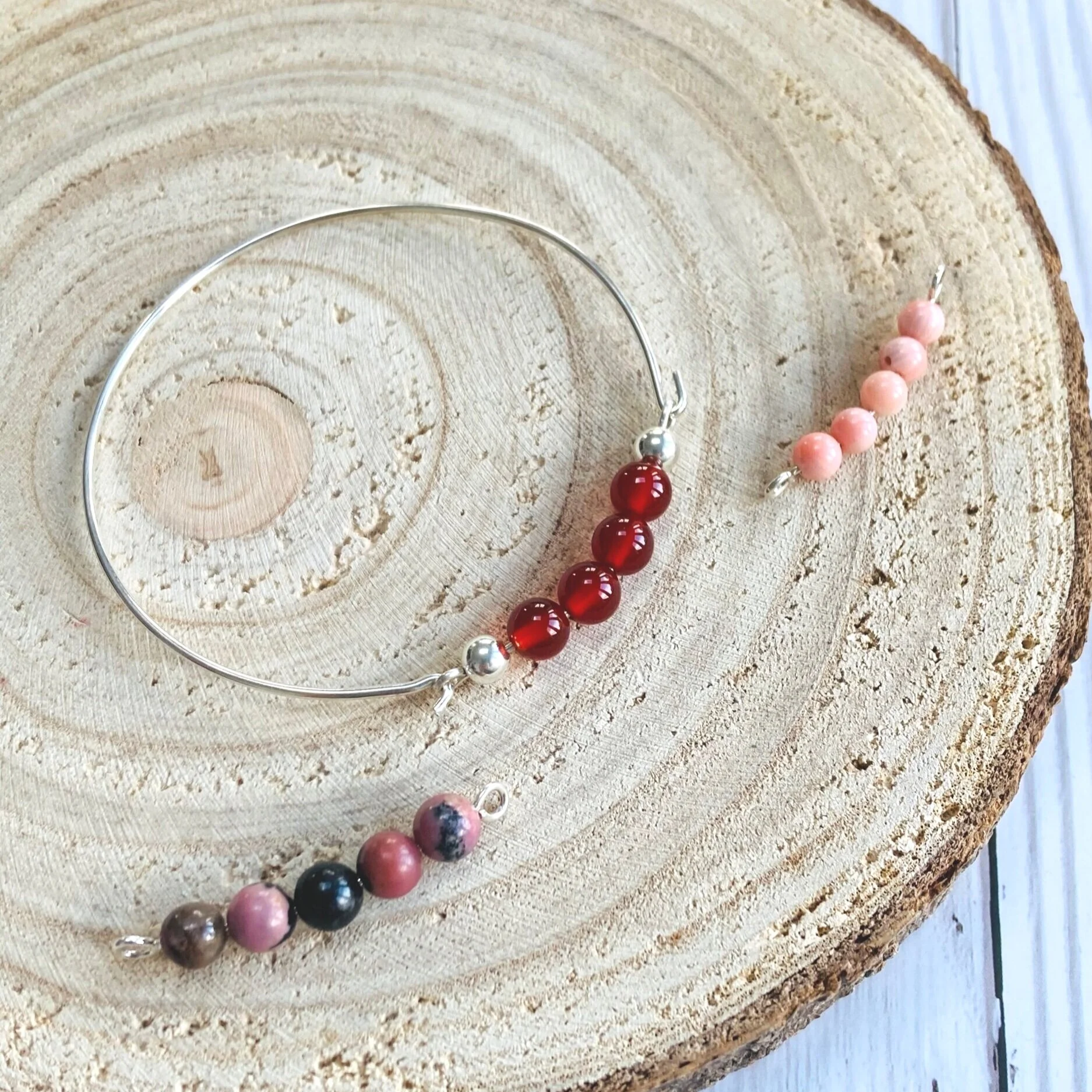 Gemstone bangle