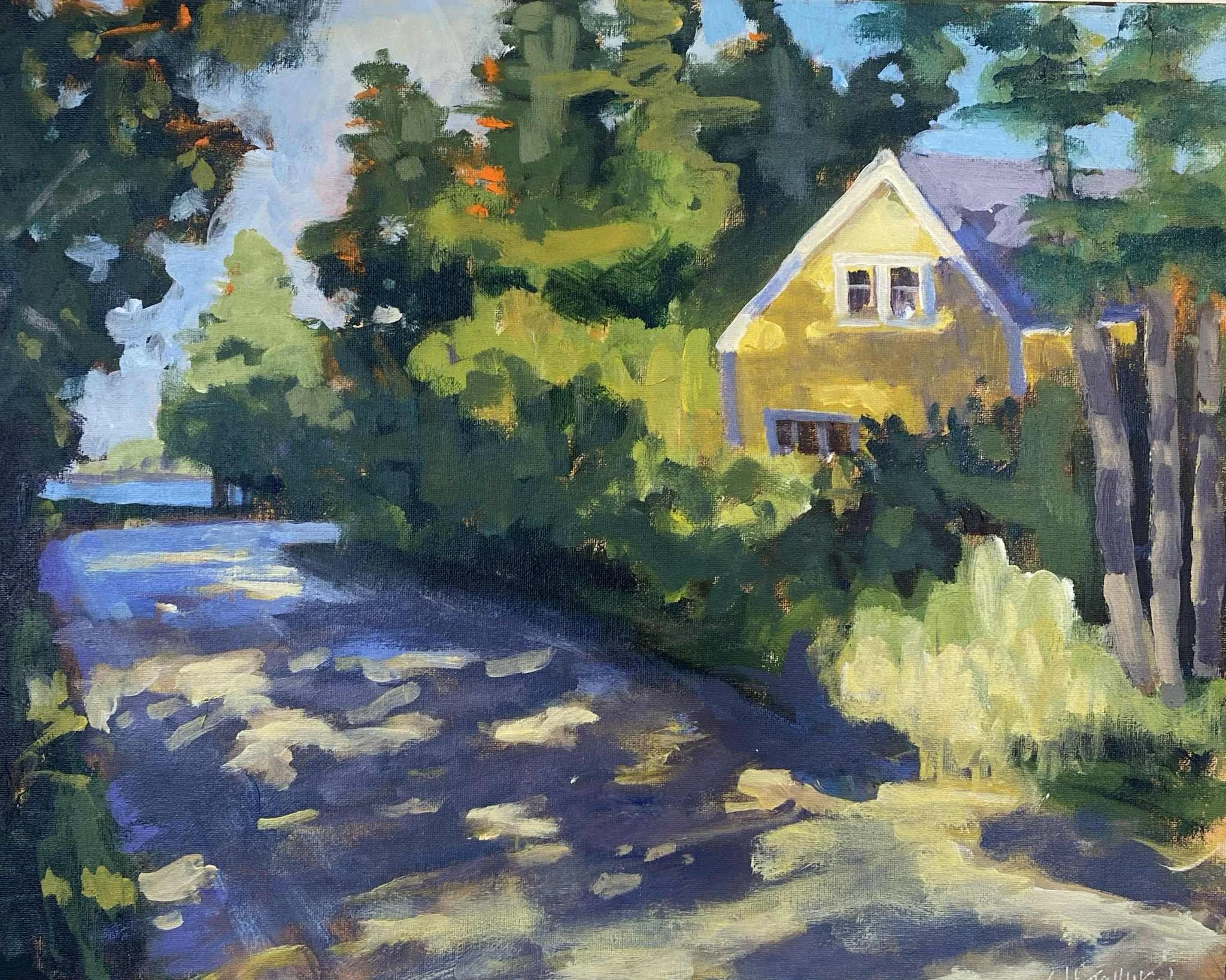 “The Cottage” 18x24 acrylic on canvas 280.00Available at Jenny Jib, Lunenburg