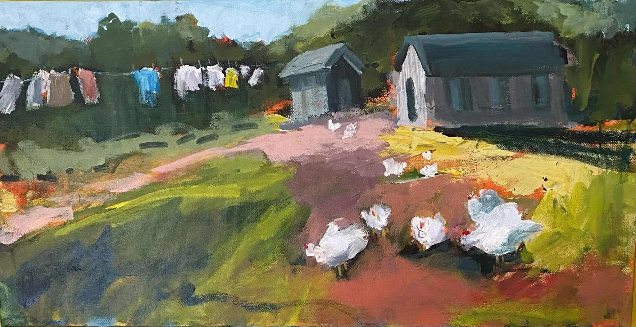 “Hangin” 12x24 acrylic on canvas 380.00