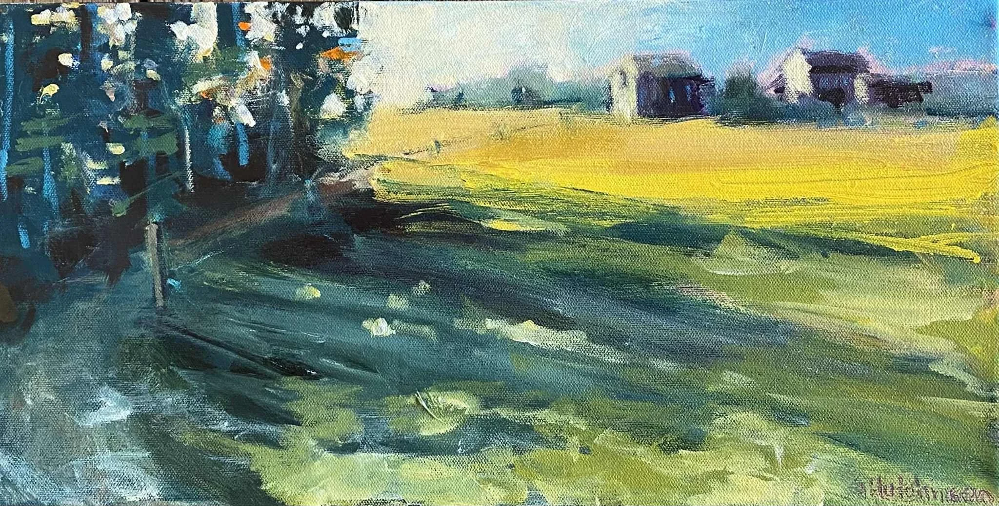 “The Last Light”12x24 acrylic on canvas 280.00
