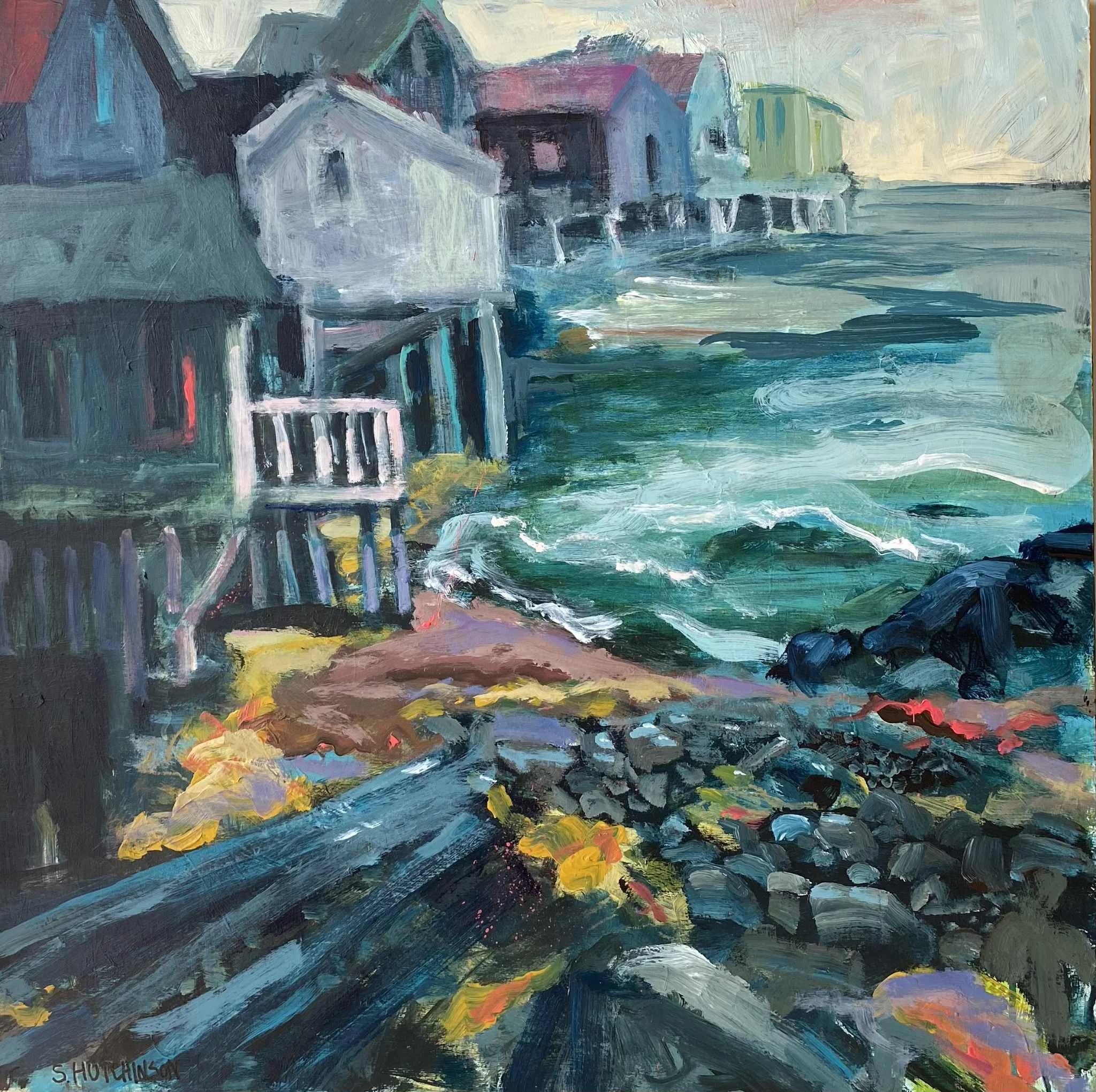 24x24 acrylic on board “The Sound of the Tide” 520.00 SOLD