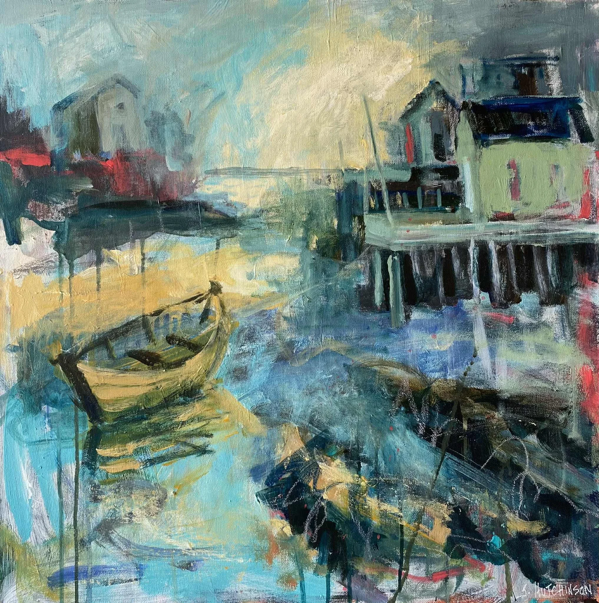 24x24 acrylic on canvas “The Smell of a Foggy Day” 520.00