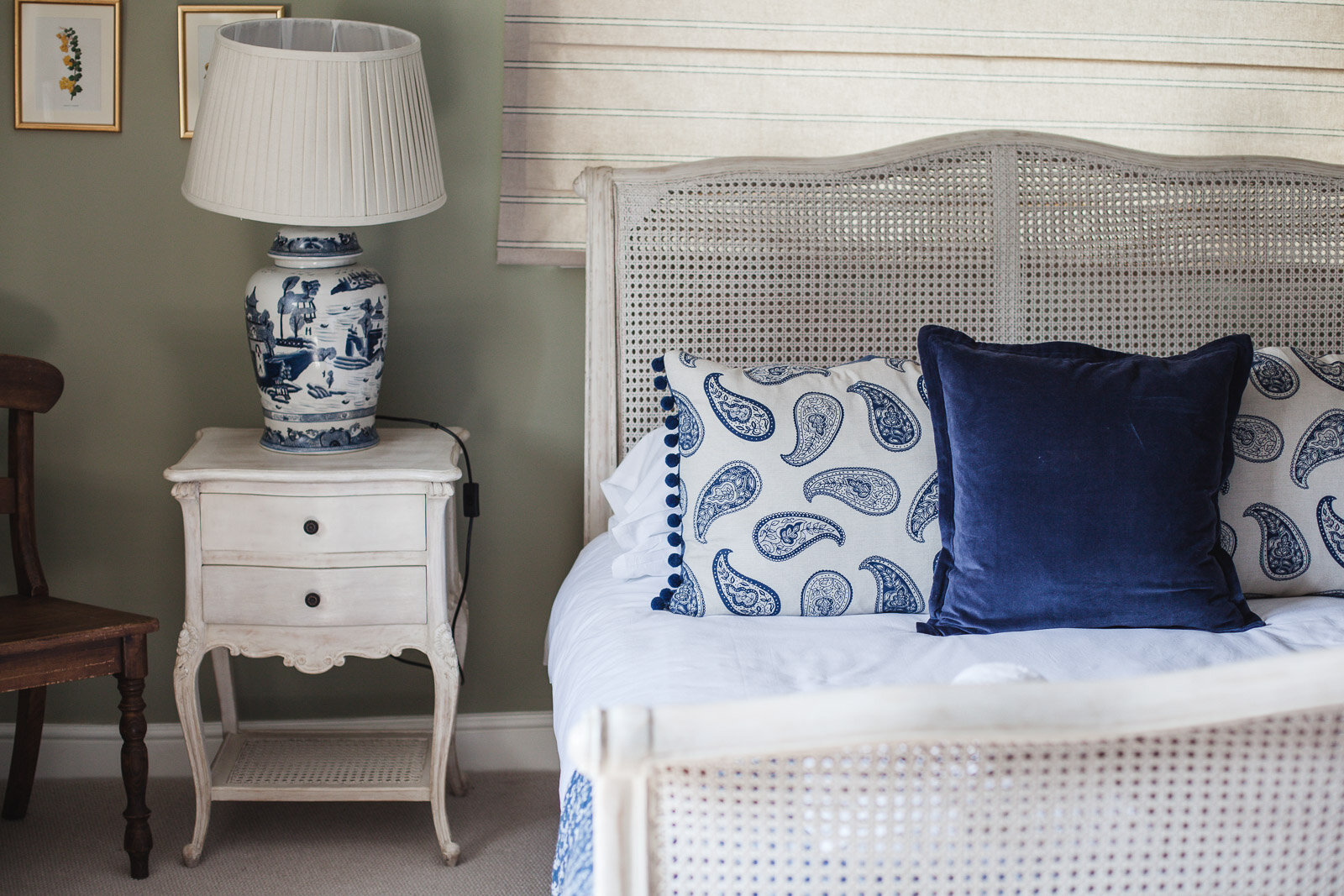 Interior photography of boutique Cotswolds bedroom