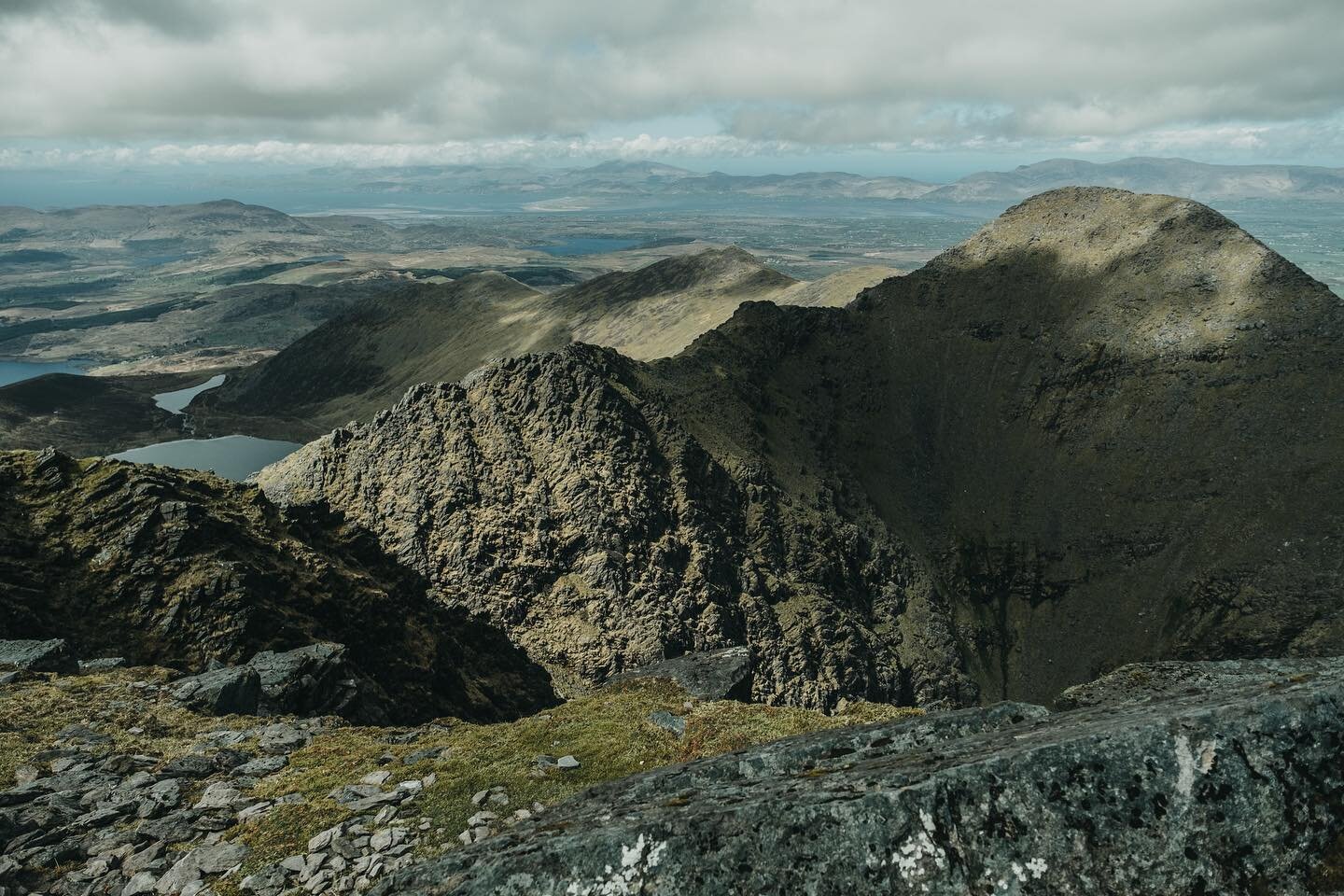 The view from Carrountoohil, the top of Ireland.