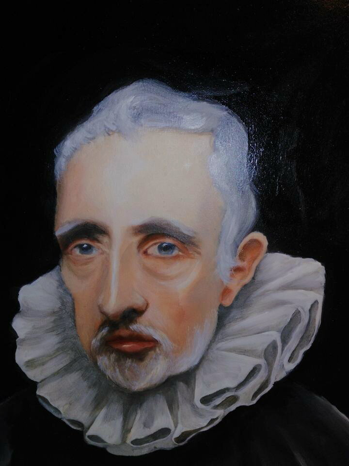 Oil on board, 2016.