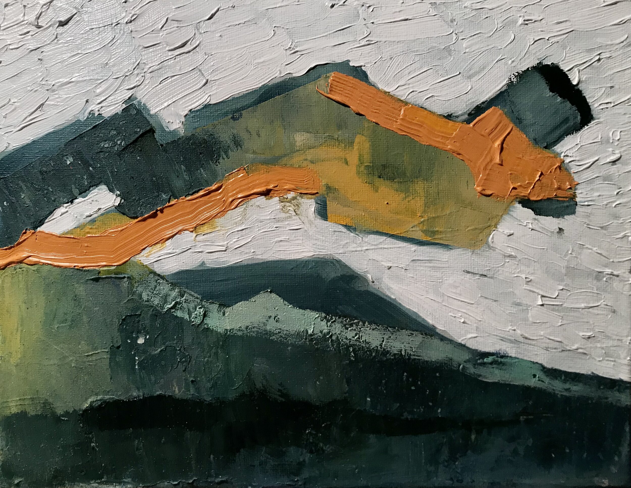 Oil and wax on canvas, 2018.