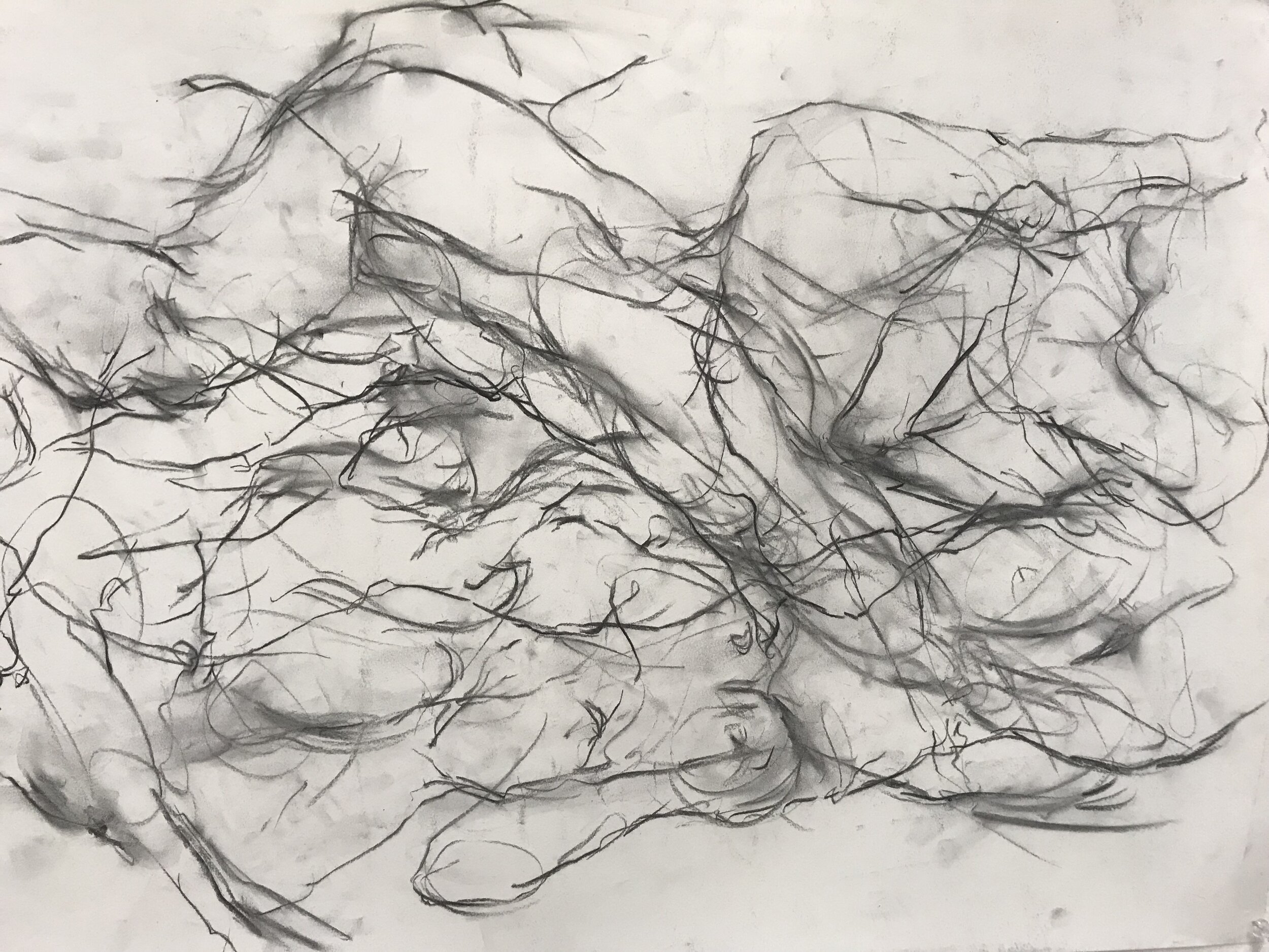 Charcoal on paper, 2017.