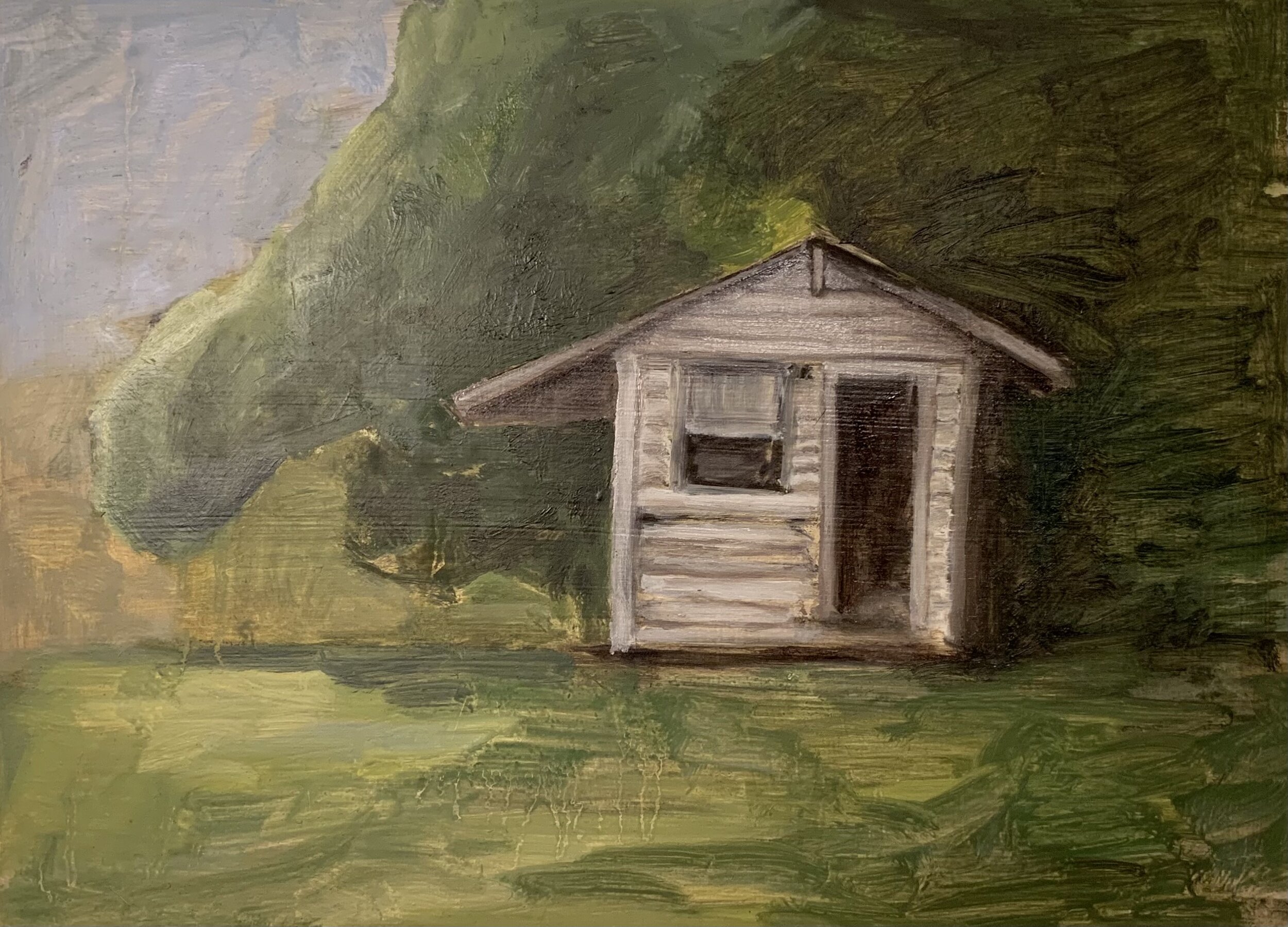 Oil on panel, 2021.