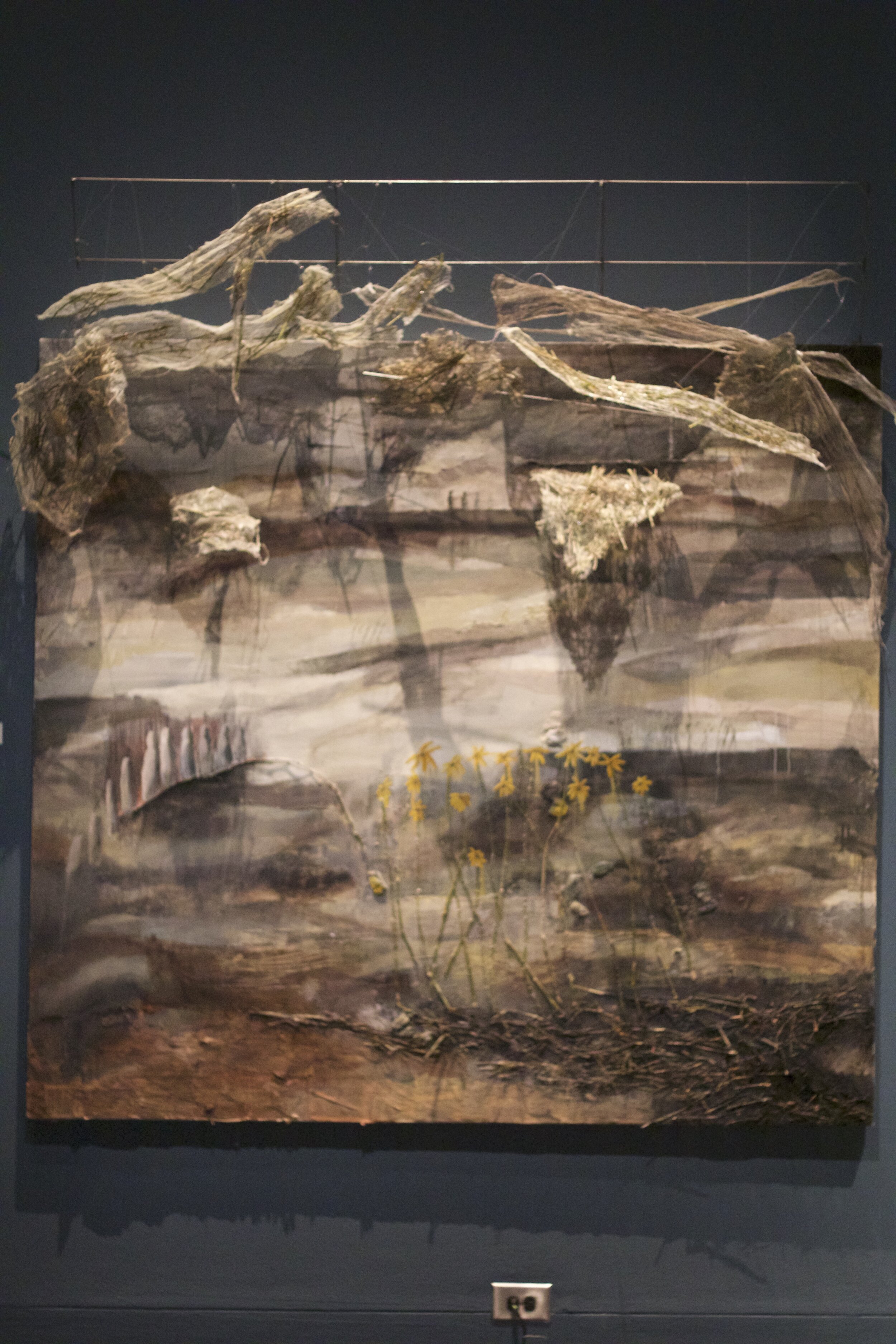 Oil and mixed media on canvas, 2018.