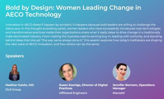 Board members Heather Galvin and Susan Koenigs presenting at the 2026 Newforma World.