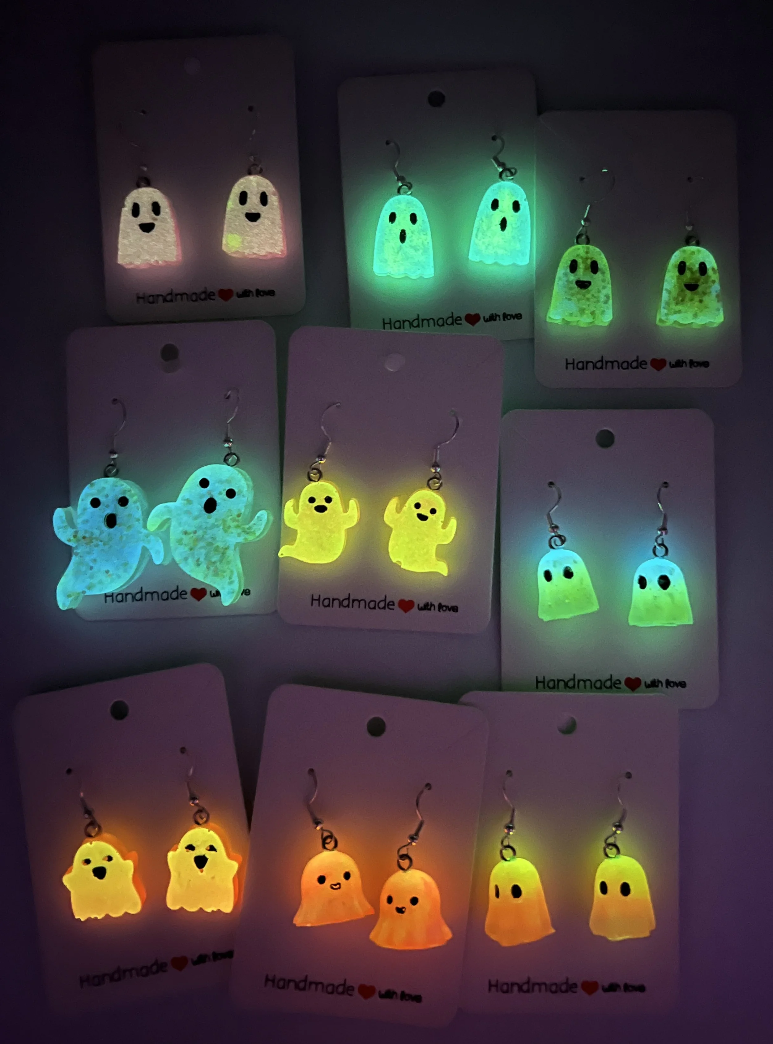 Glow-in-the-dark Ghosty Earrings Collection