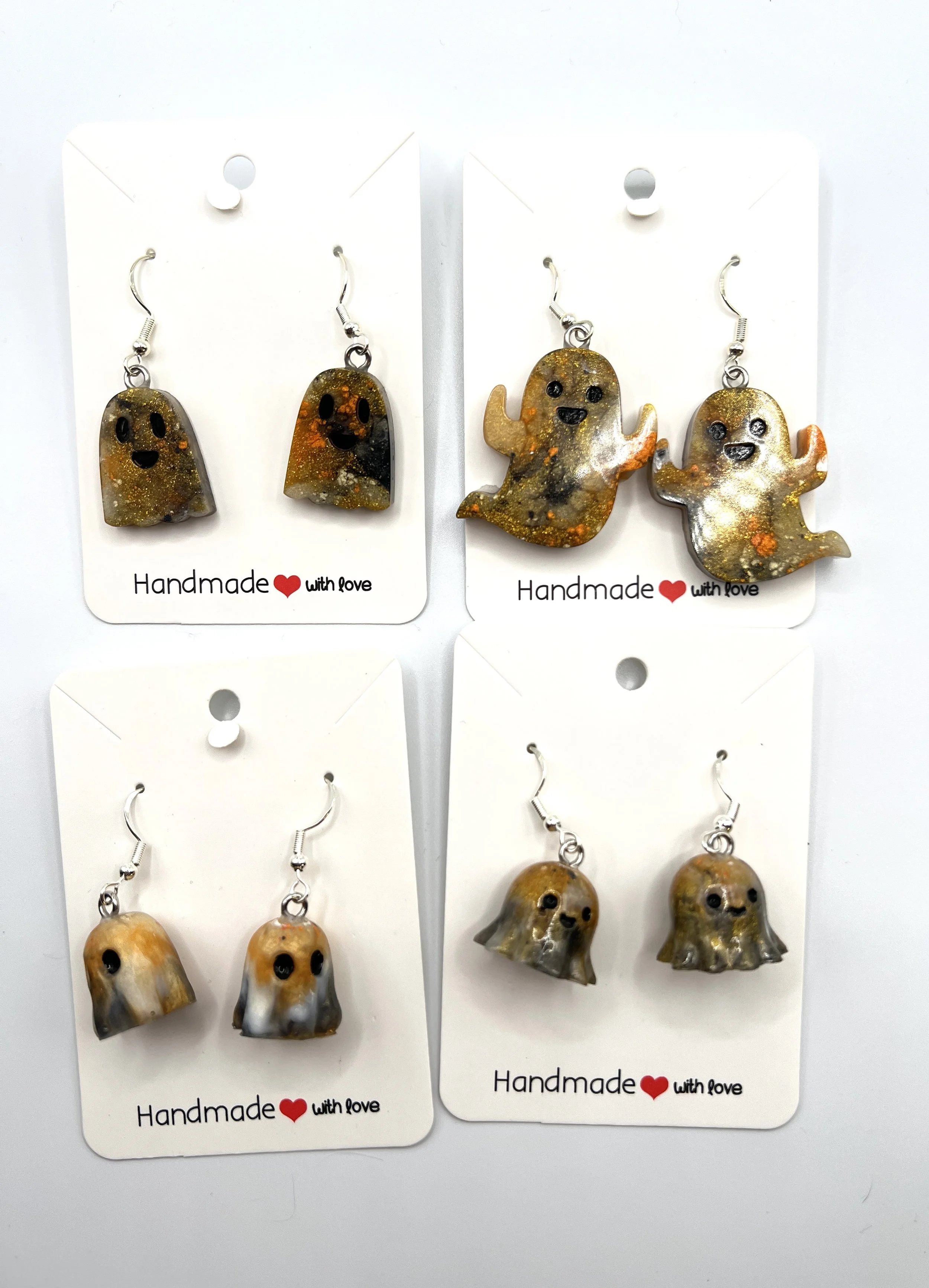 Orange Ghosty Earrings Collection
