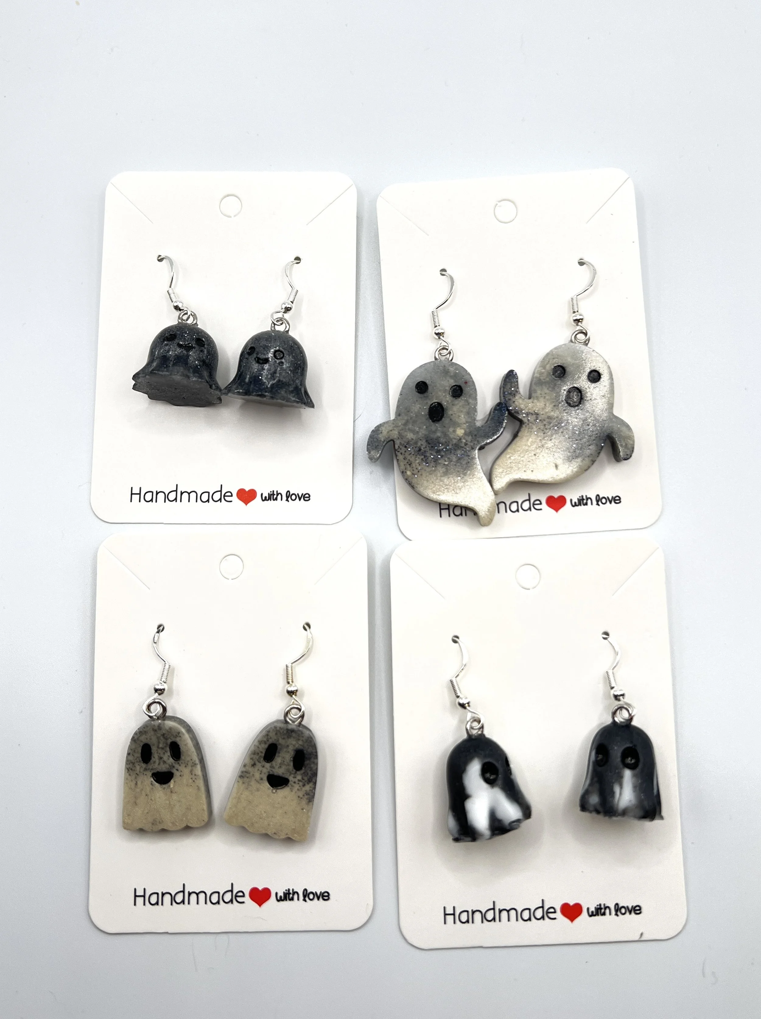 Black and White Ghosty Earrings Collection