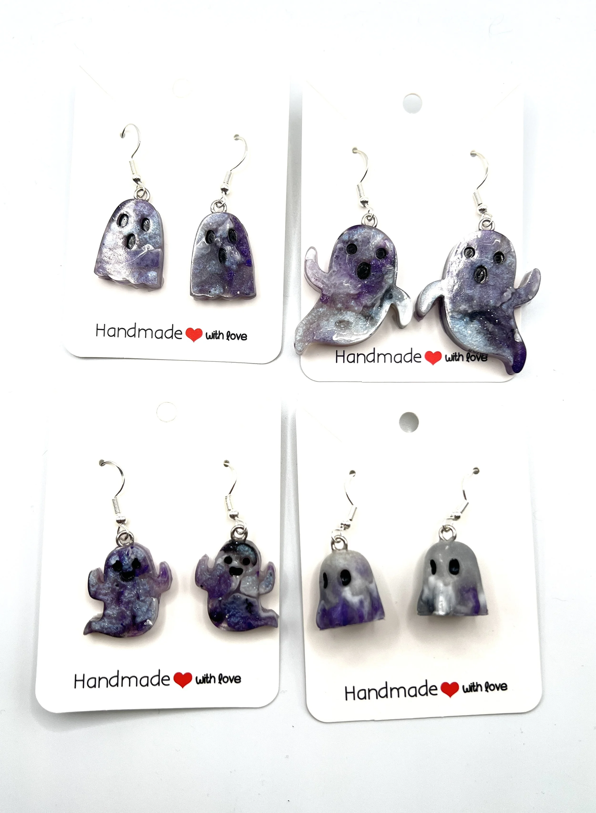 Purple Ghosty Earrings Collection
