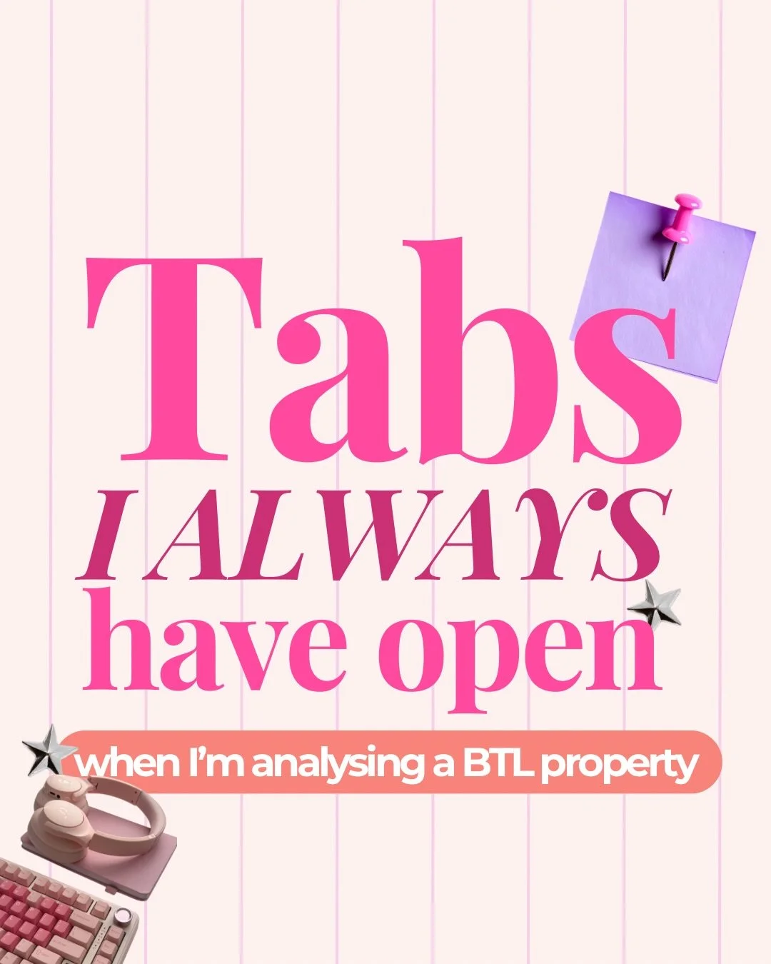 Let&rsquo;s be honest, I have an about a gazillion tabs open on my laptop 🙈 but these are my absolute &lsquo;must haves&rsquo; 🔥❤️&zwj;🔥

#buytolet #propertyanalysis #howtoinvestinproperty