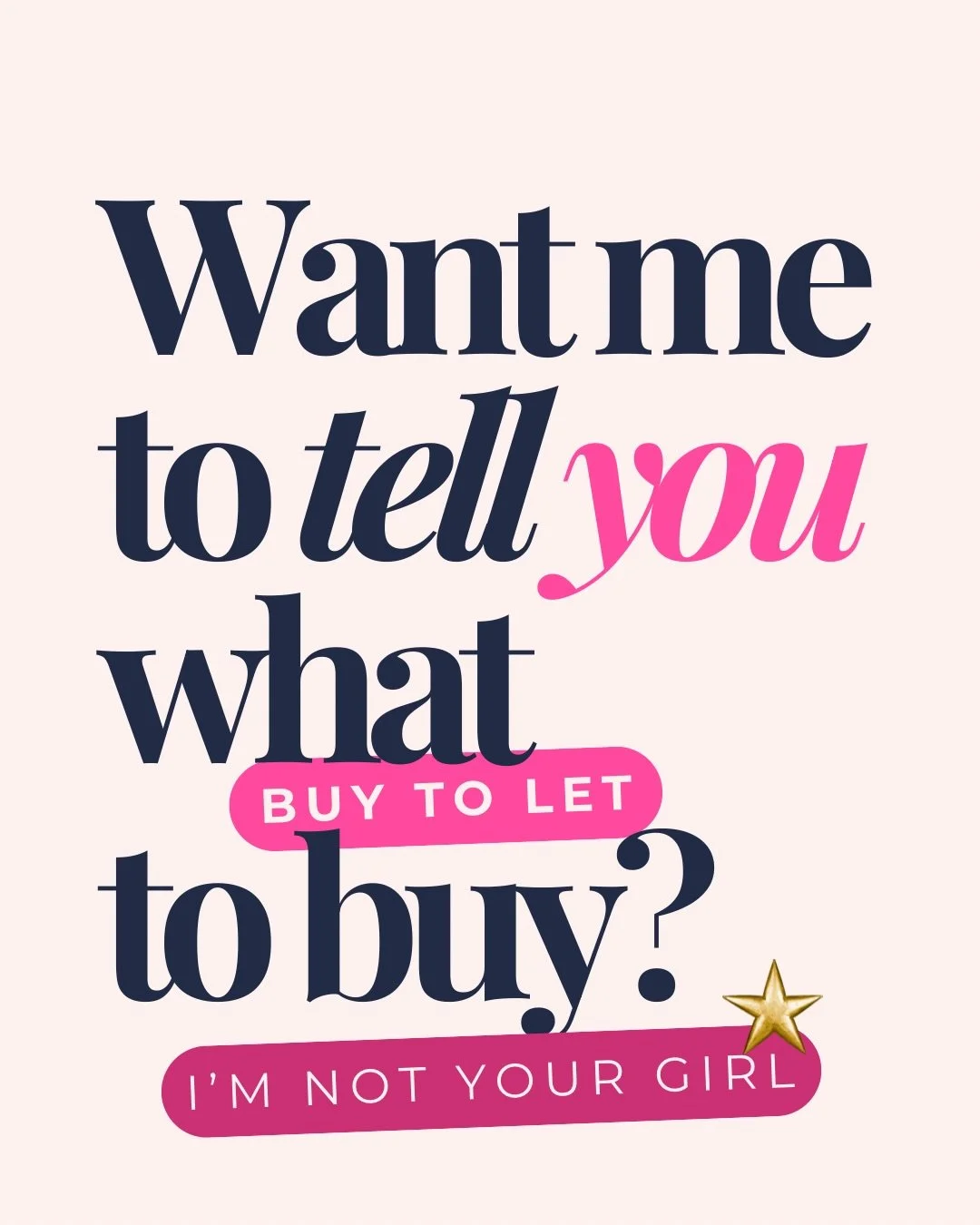 Sorry not sorry 😉 

#buytolet #propertycoach #femalefinancialindependence