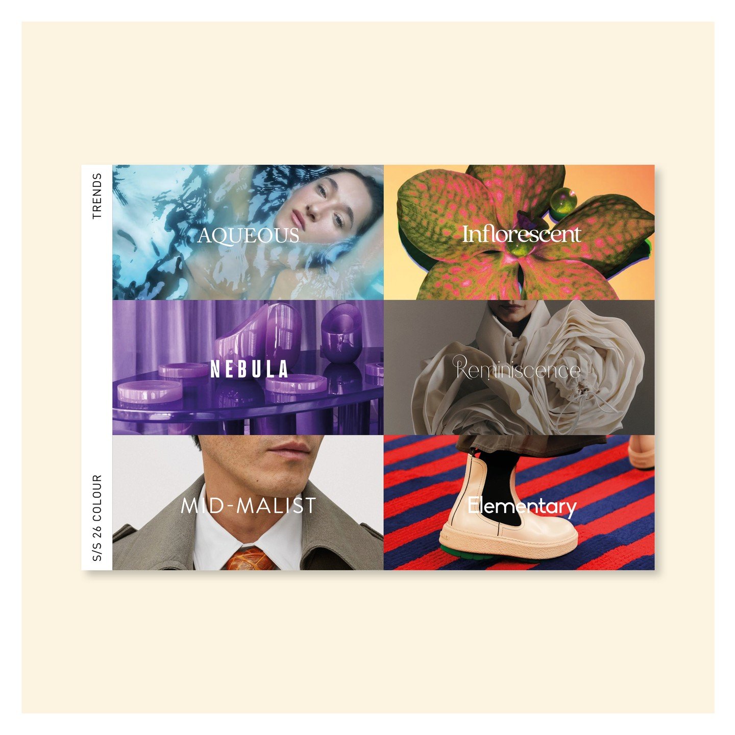 Bold, future-forward project designed with Unique Style Platform; a trend forecasting agency for fashion and lifestyle brands. ✨

I designed their Autumn/Winter 25/26 Colour report, bringing six defining trends to life through expressive typography a
