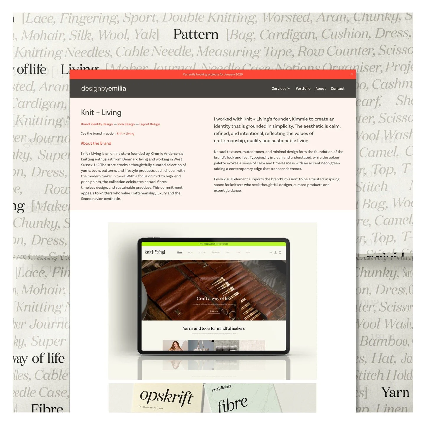 A new case study is now live on my website

I&rsquo;m so excited to share my Brand Identity Design for Knit + Living @knitandlivinguk , featuring a calm, crafted aesthetic inspired by natural fibres and Scandinavian simplicity. 

The project included