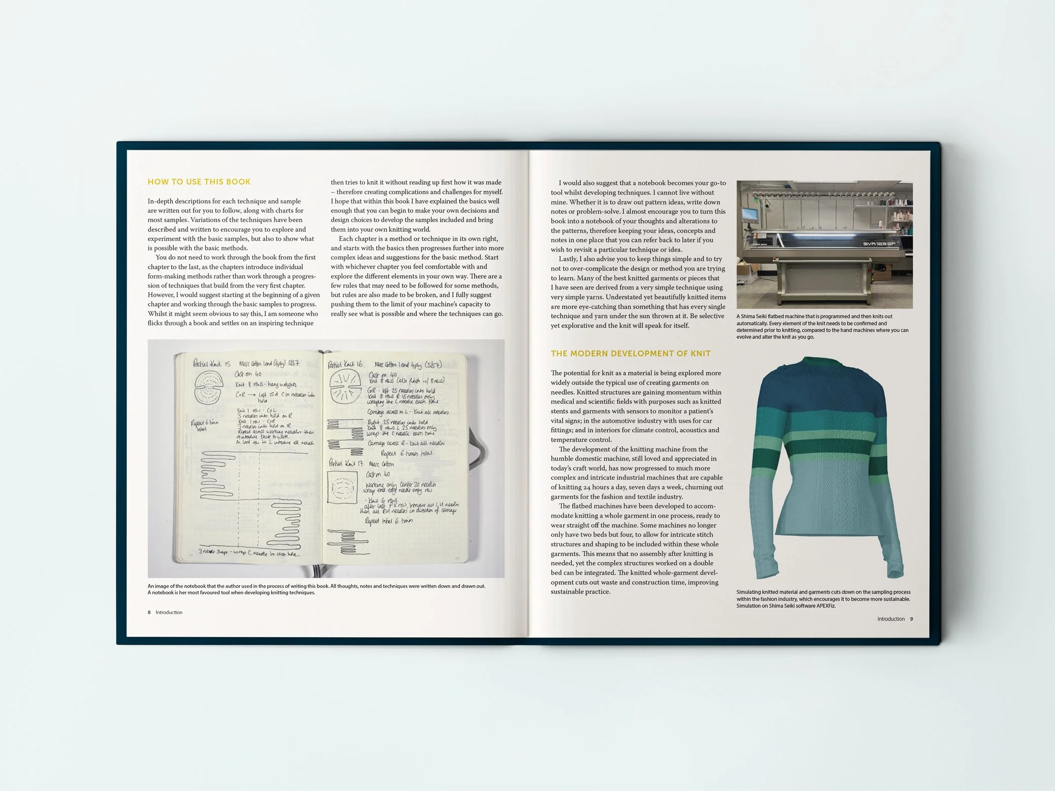 Visual of book, Structural Stitches designed for The Crowood Press by Victoria Salmon.