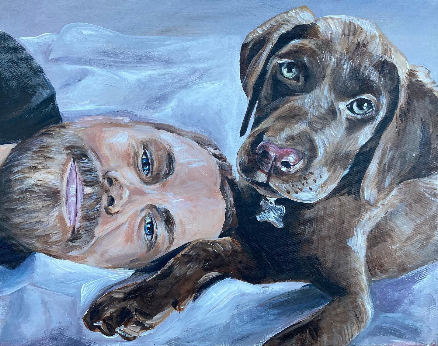 &ldquo;You can usually tell that a man is good if he has a dog who loves him.&rdquo; &ndash; W. Bruce Cameron

16x20 acrylic
#dog #dogportrait #dogpainting #mansbestfriend #pet #petportrait