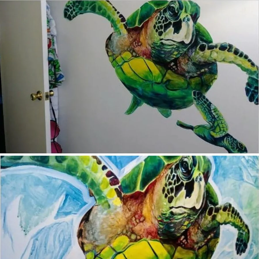 Turtles: Bathroom Mural