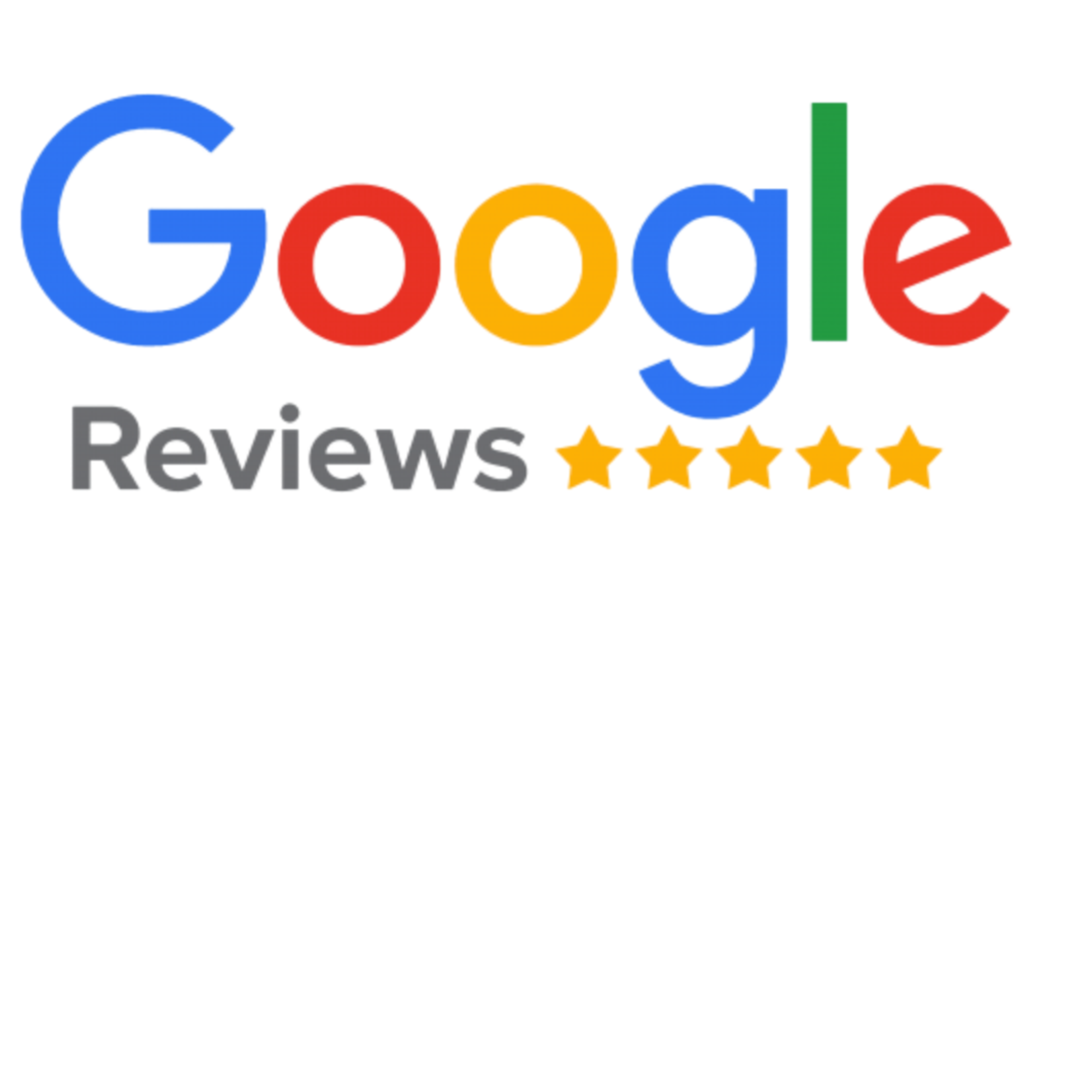 Google Reviews logo with five gold stars