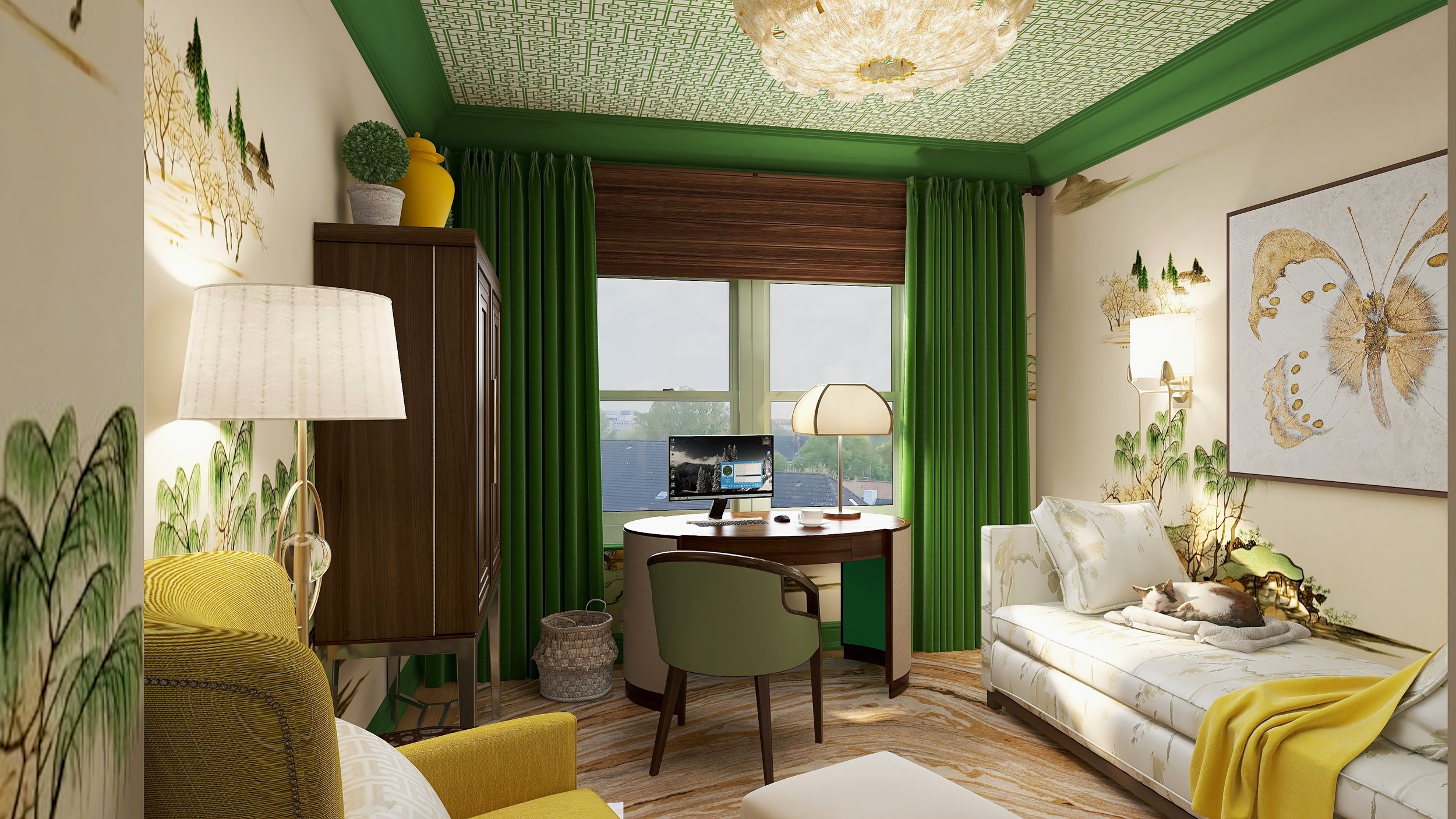 Gracious Green Inviting Interior Style .jpg