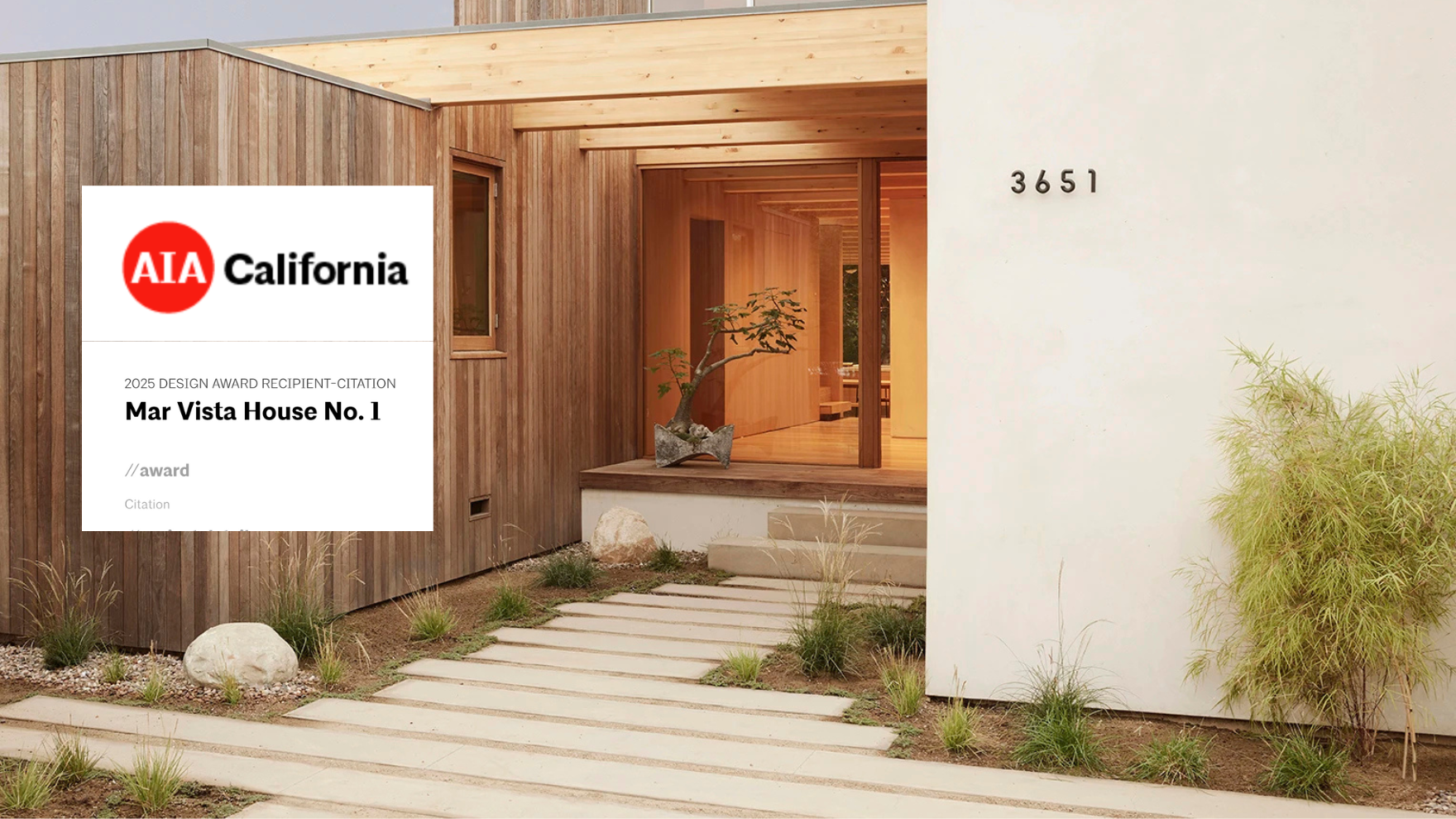 2025 AIA Design Award Recipient-Citation