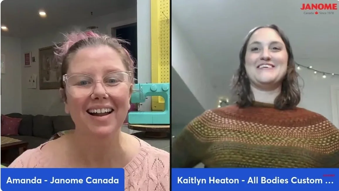 Sponsored | I had a lovely chat with Amanda from @janomecanada for our live Q&amp;A about bra-making recently. The replay is now up on YouTube! You can follow the link in my bio to find it on Janome Canada&rsquo;s YouTube channel. You can also find a