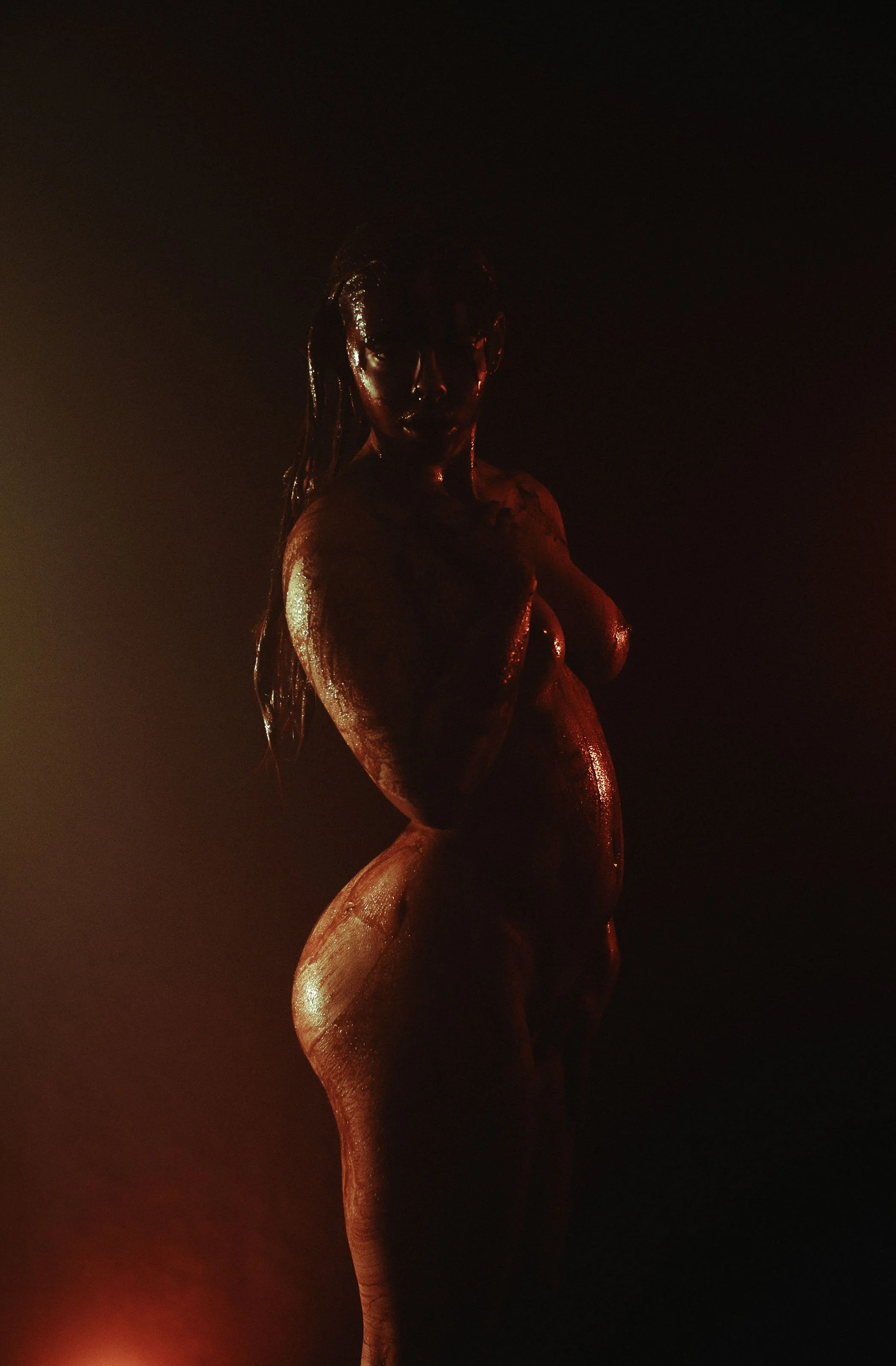 Boudoir photography in Albuquerque, spooky boudoir, Albuquerque artistic boudoir photography, studio boudoir photographer in Albuquerque, lingerie photography, moody photography