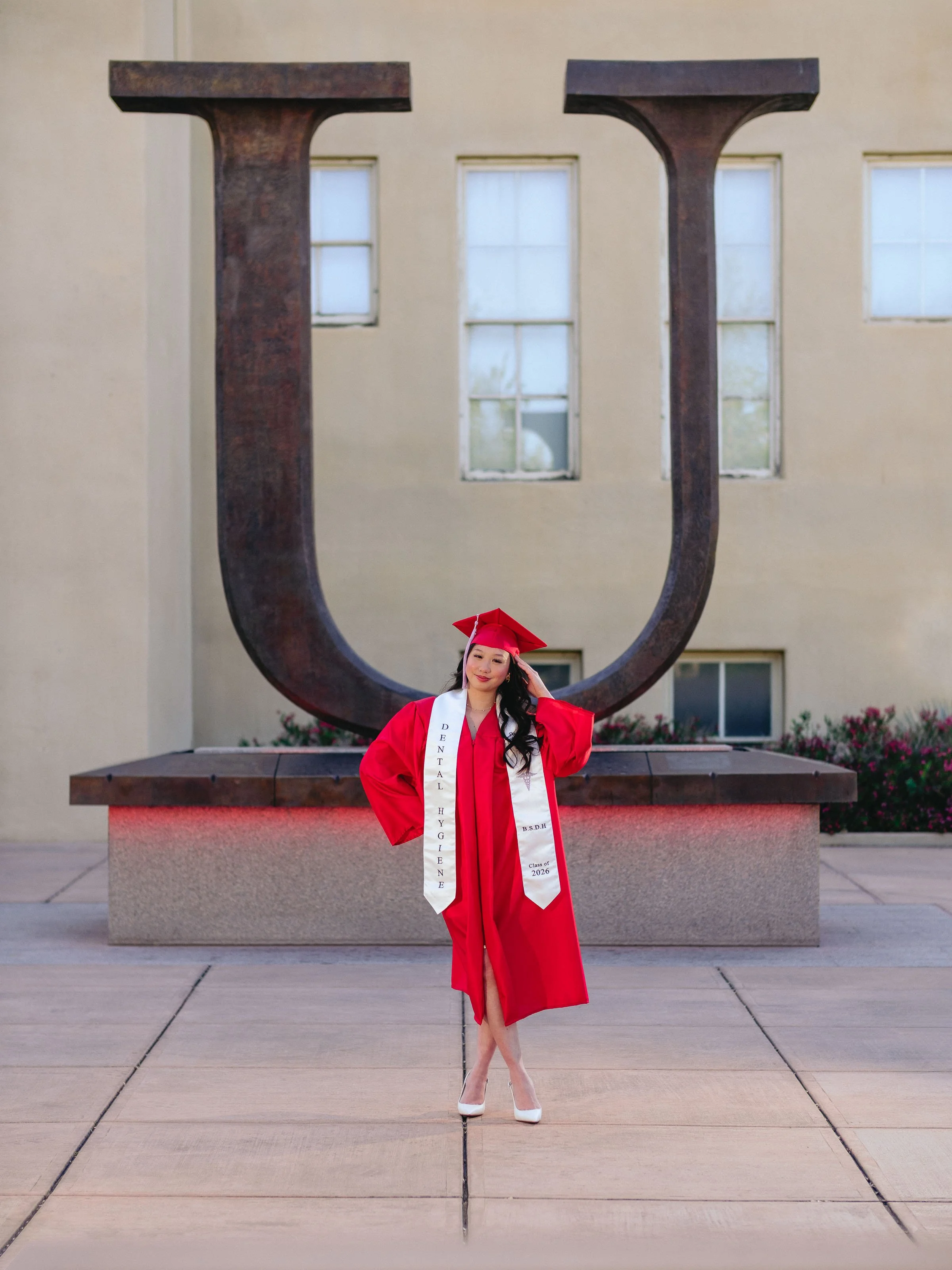 College graduation photographer Albuquerque, best graduation photographer in Albuquerque, UNM graduation photography,  UNM Big U Photos, dental school graduation photos
