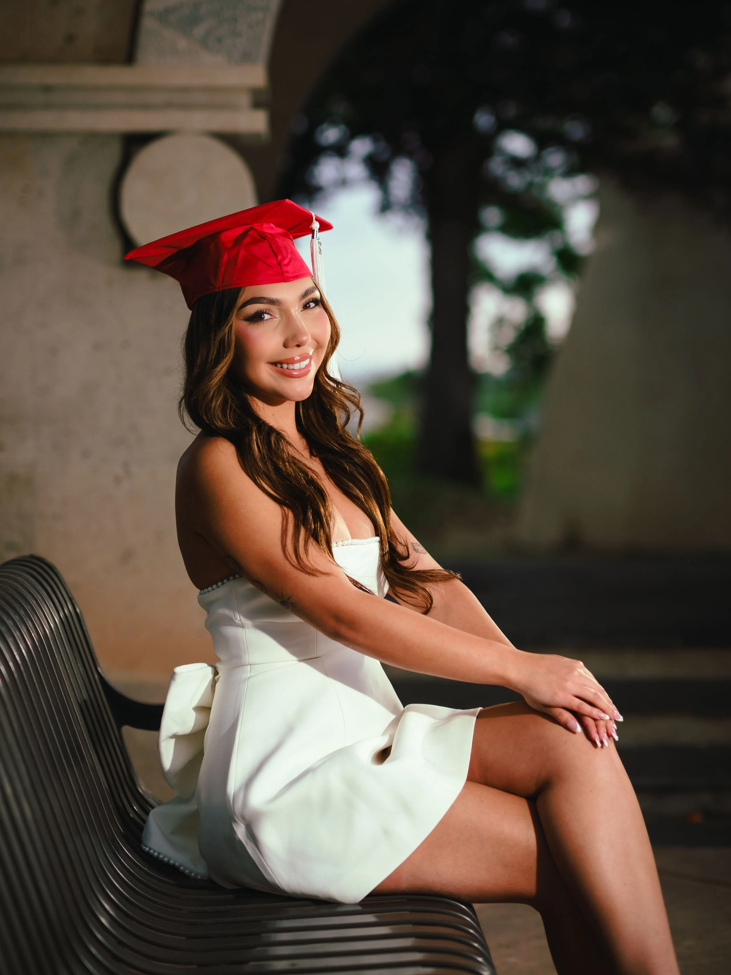 College graduation photographer Albuquerque, romantic college graduation portraits, UNM graduation photography,  UNM Big U Photos