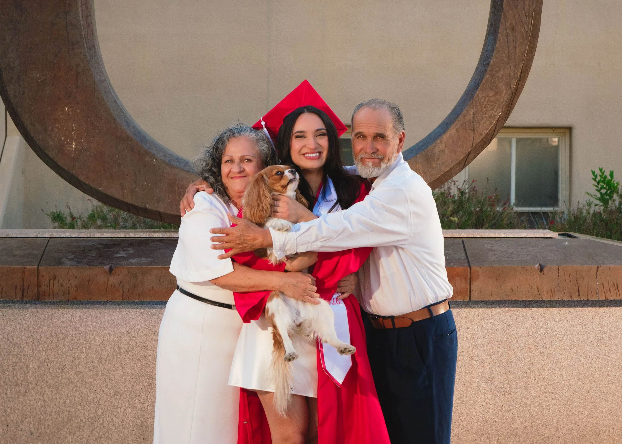College graduation photographer Albuquerque, romantic college graduation portraits, UNM graduation photography,  UNM Family Portrait in Albuquerque