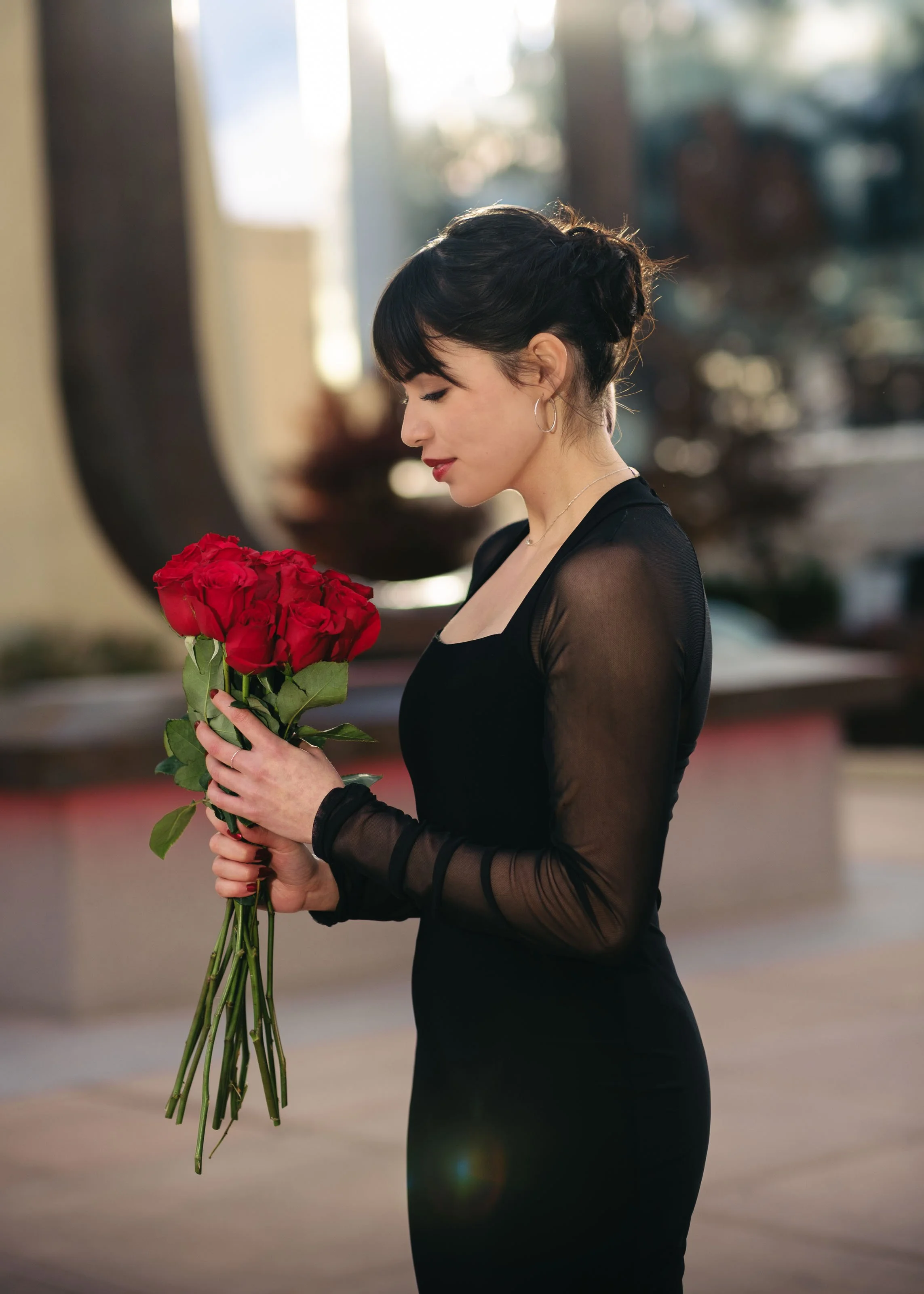 College graduation photographer Albuquerque, romantic college graduation portraits, UNM graduation photography,  UNM Big U Photos