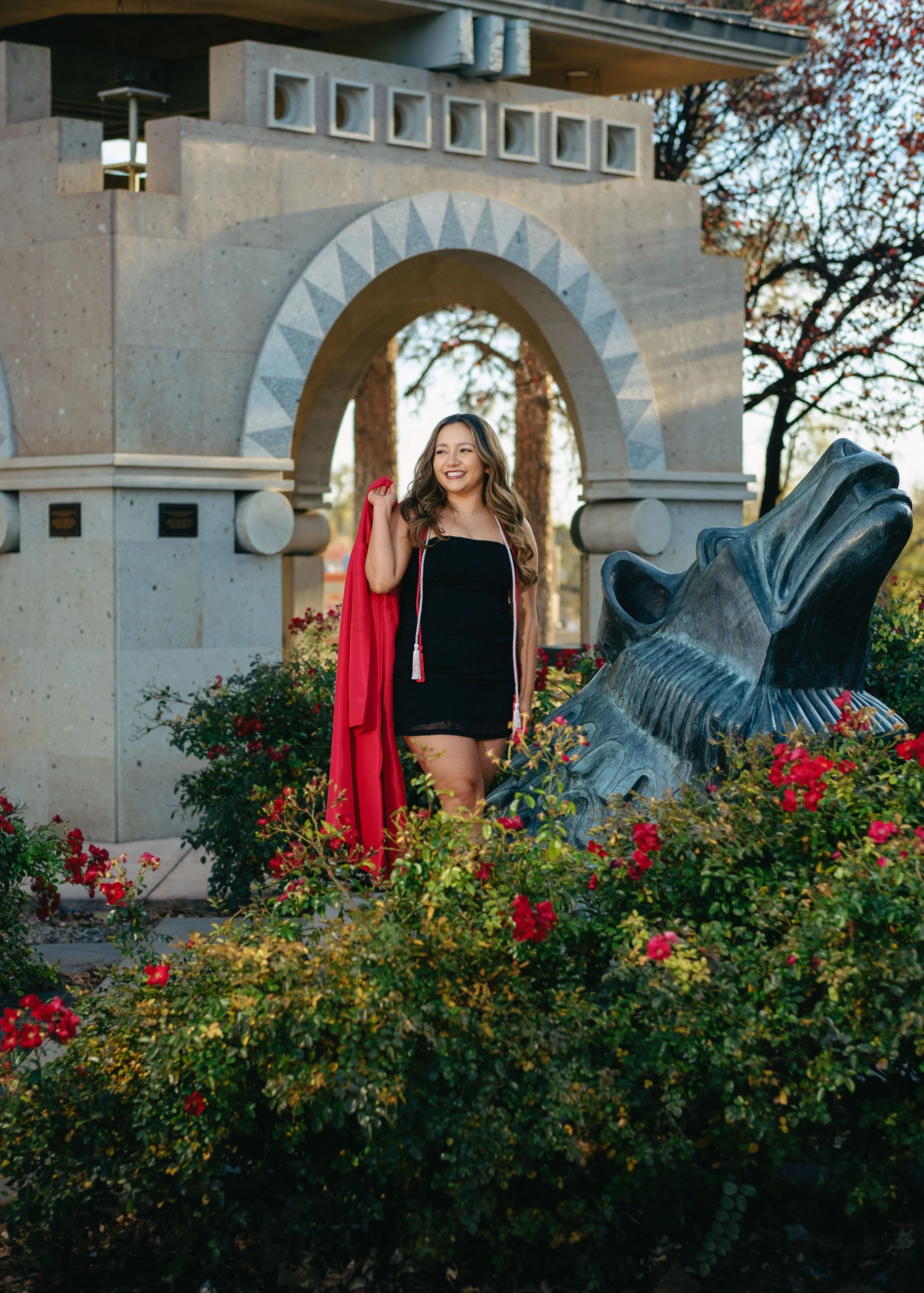 College graduation photographer Albuquerque, romantic college graduation portraits, UNM graduation photography,  UNM Big U Photos