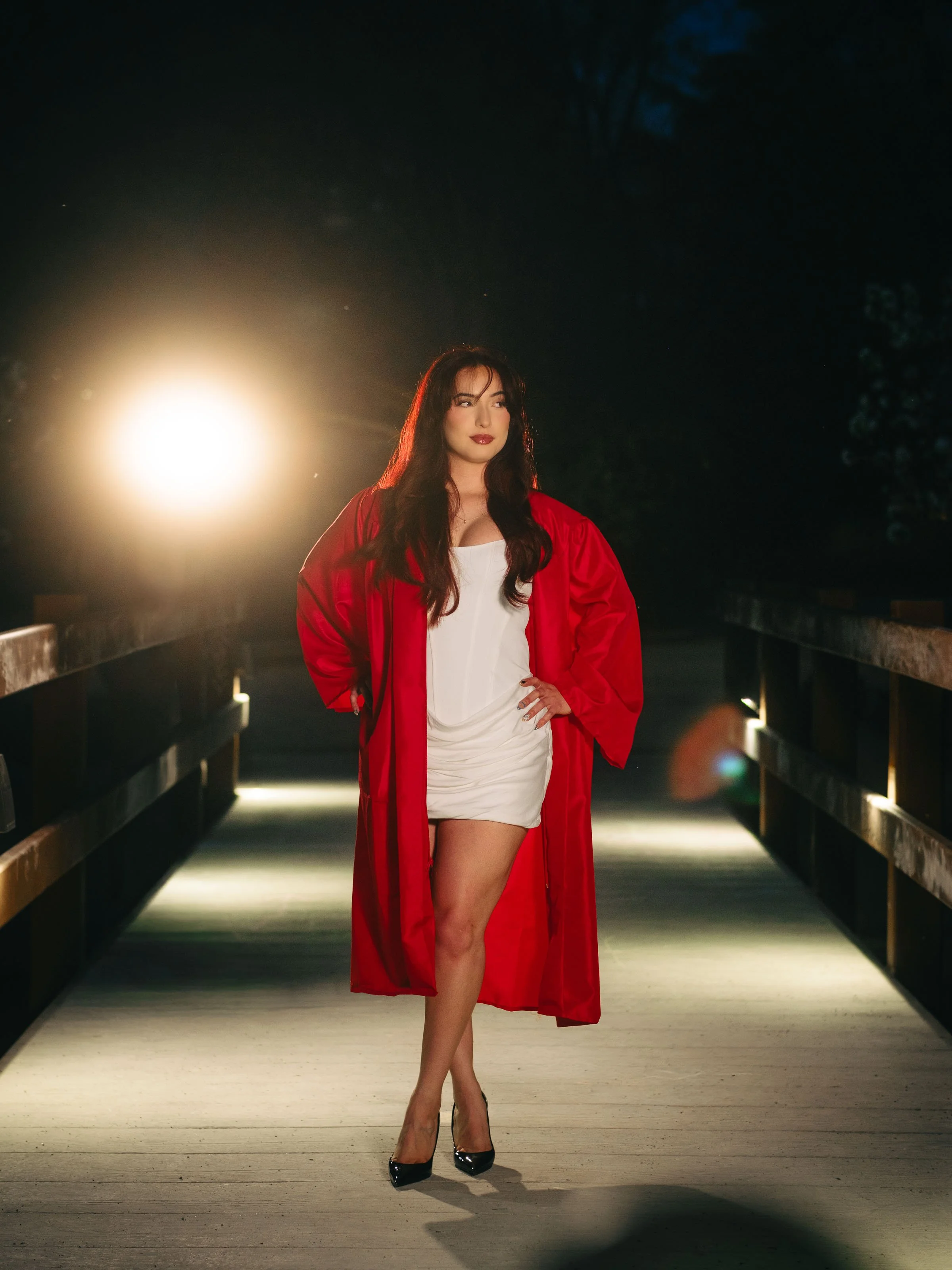 College graduation photographer Albuquerque, best graduation photographer in Albuquerque, UNM graduation photography,  UNM Big U Photos, Night graduation photos at UNM