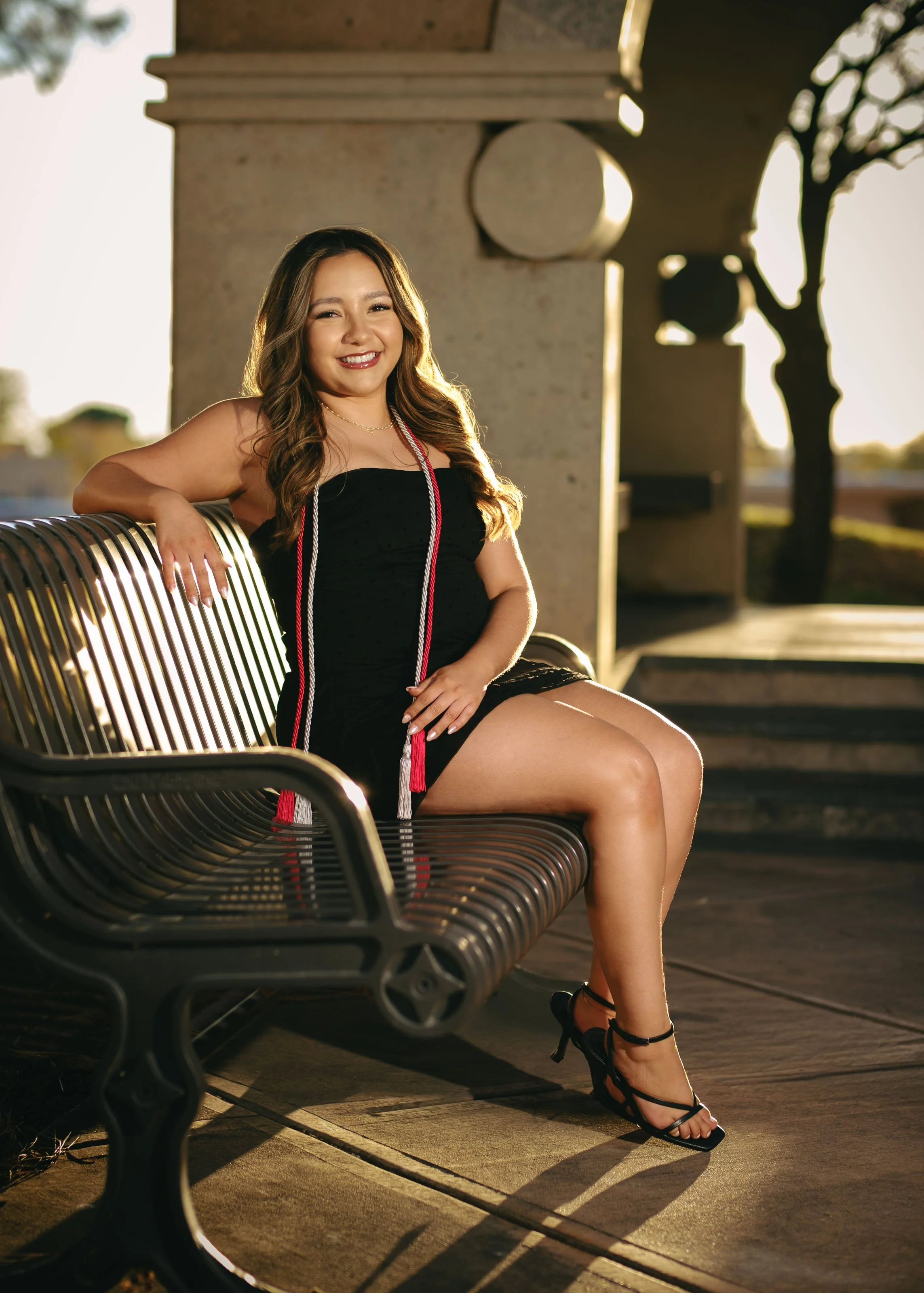 College graduation photographer Albuquerque, golden hour college graduation portraits, UNM graduation photography,  UNM Big U Photos