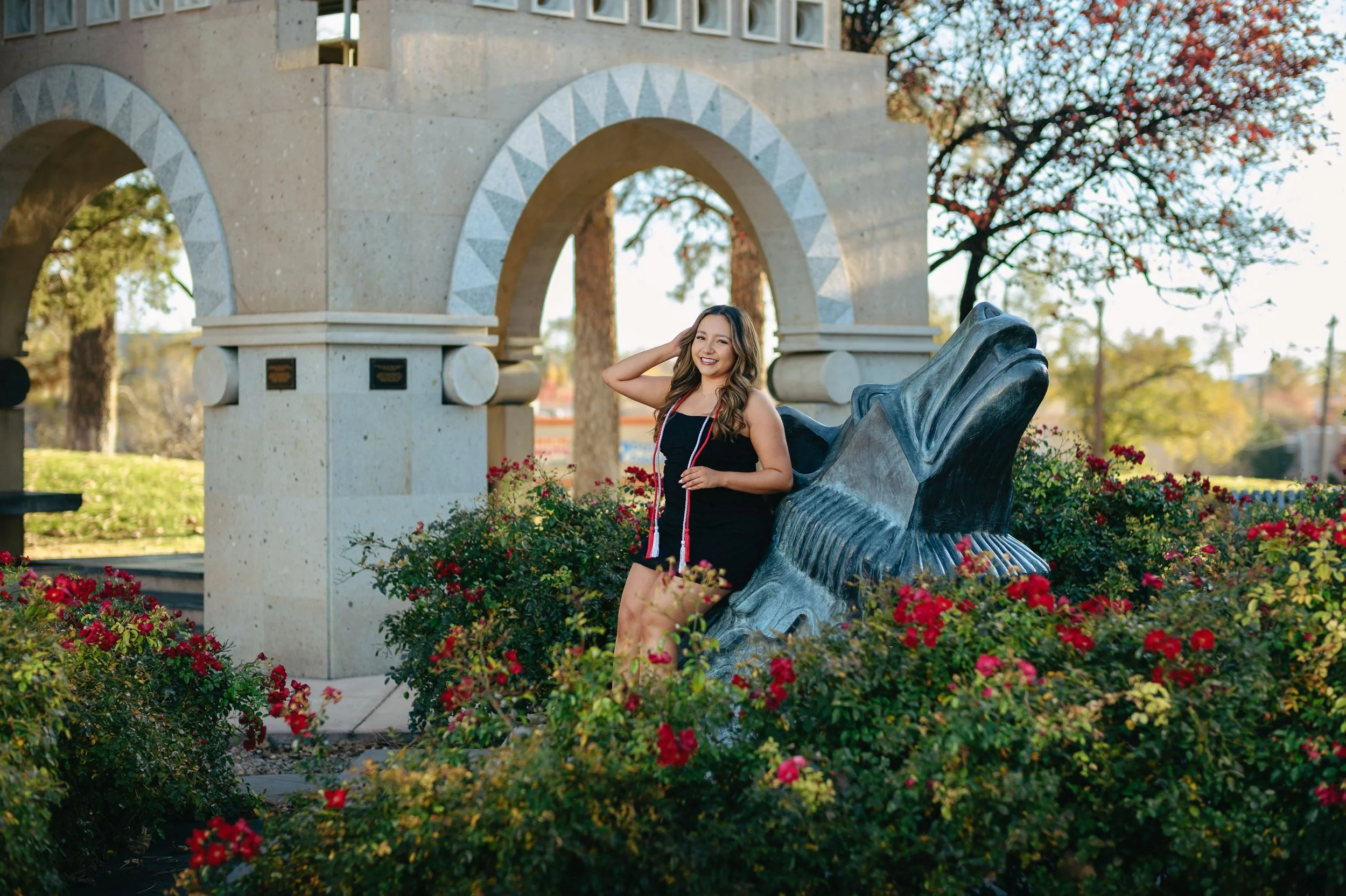 College graduation photographer Albuquerque, romantic college graduation portraits, UNM graduation photography,  UNM Big U Photos