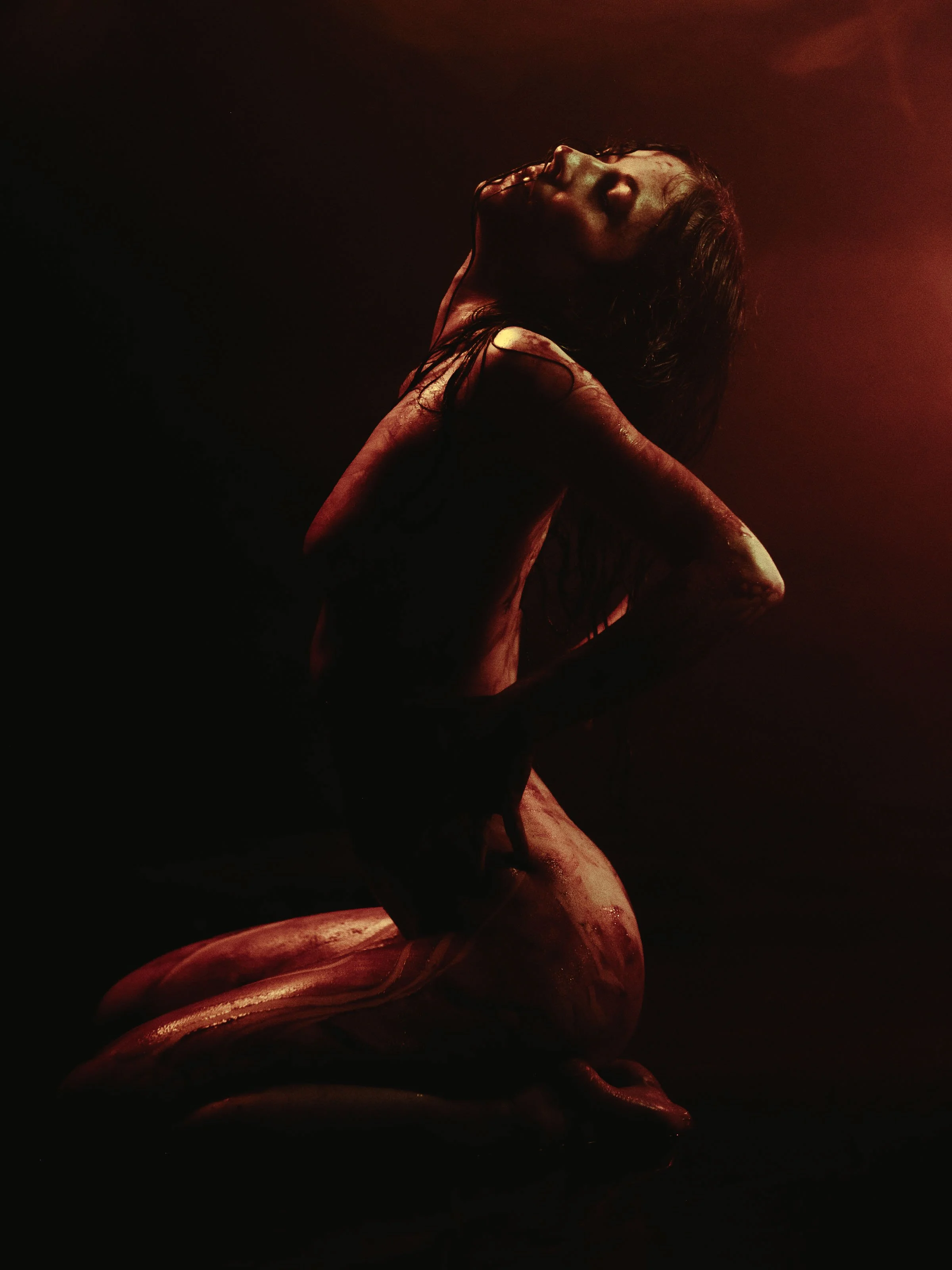 Boudoir photography in Albuquerque, spooky boudoir, Albuquerque artistic boudoir photography, studio boudoir photographer in Albuquerque, lingerie photography, moody photography