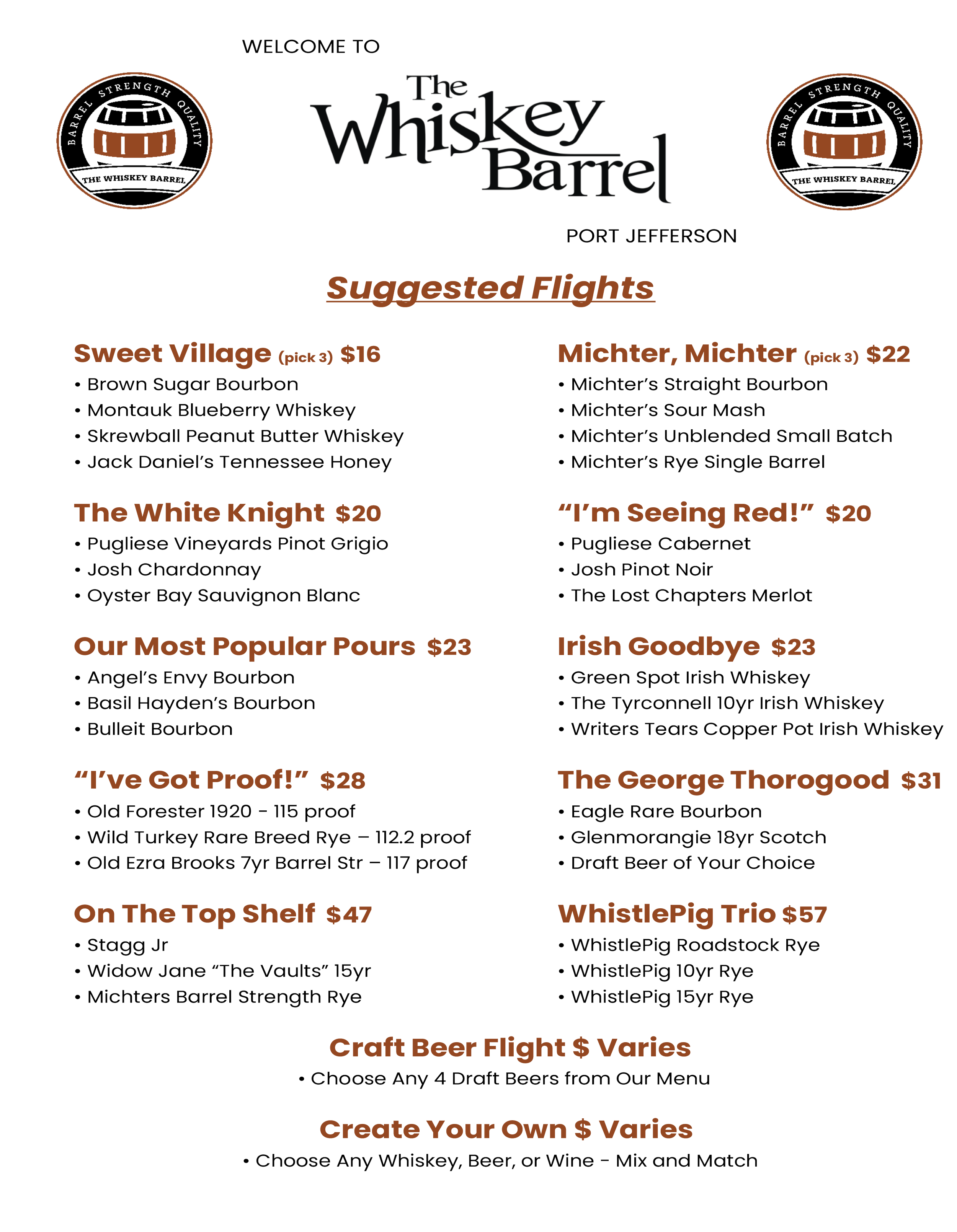 WHISKEY — THE WHISKEY BARREL